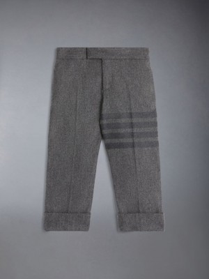 Calças Thom Browne Flannel 4-Bar Classic Menino Cinzentas | ILM63A40416