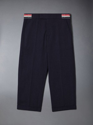 Calças Thom Browne Typewriter Track Menina Cinzentas | EXL38Y99143