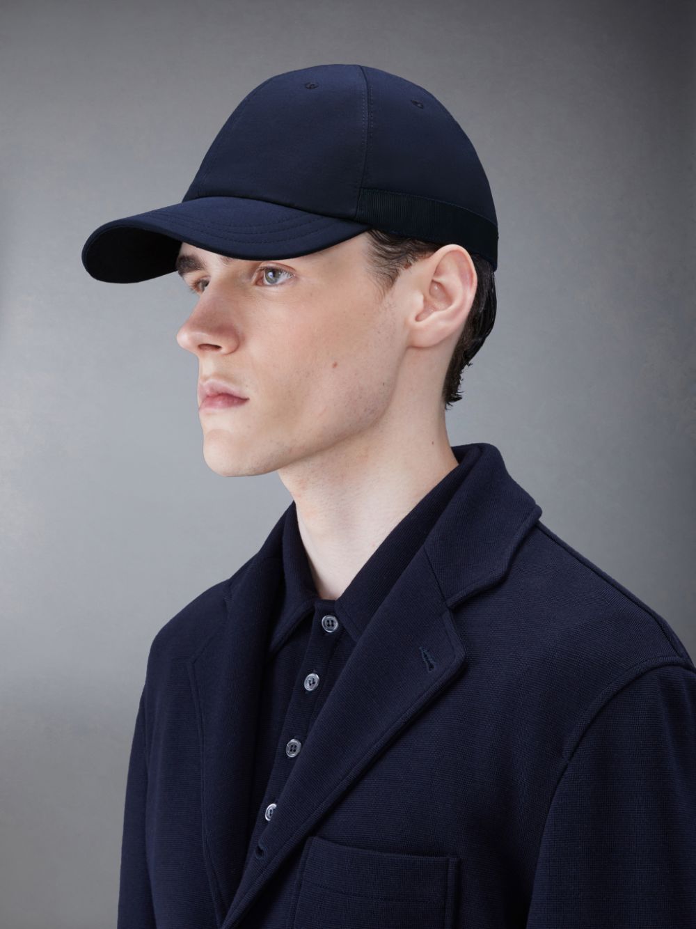 Boné Thom Browne Typewriter Cloth Classic Baseball Masculino Azuis | GFJ67N41771