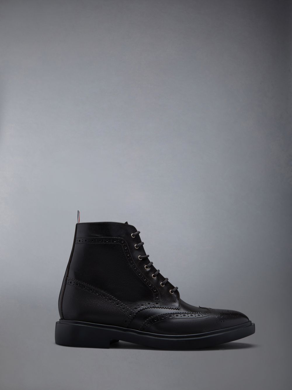 Botas Thom Browne CLASSIC WINGTIP W/ LIGHTWEIGHT RUBBER SOLE IN BOX CALF Masculino Marrom | ADC08L42923