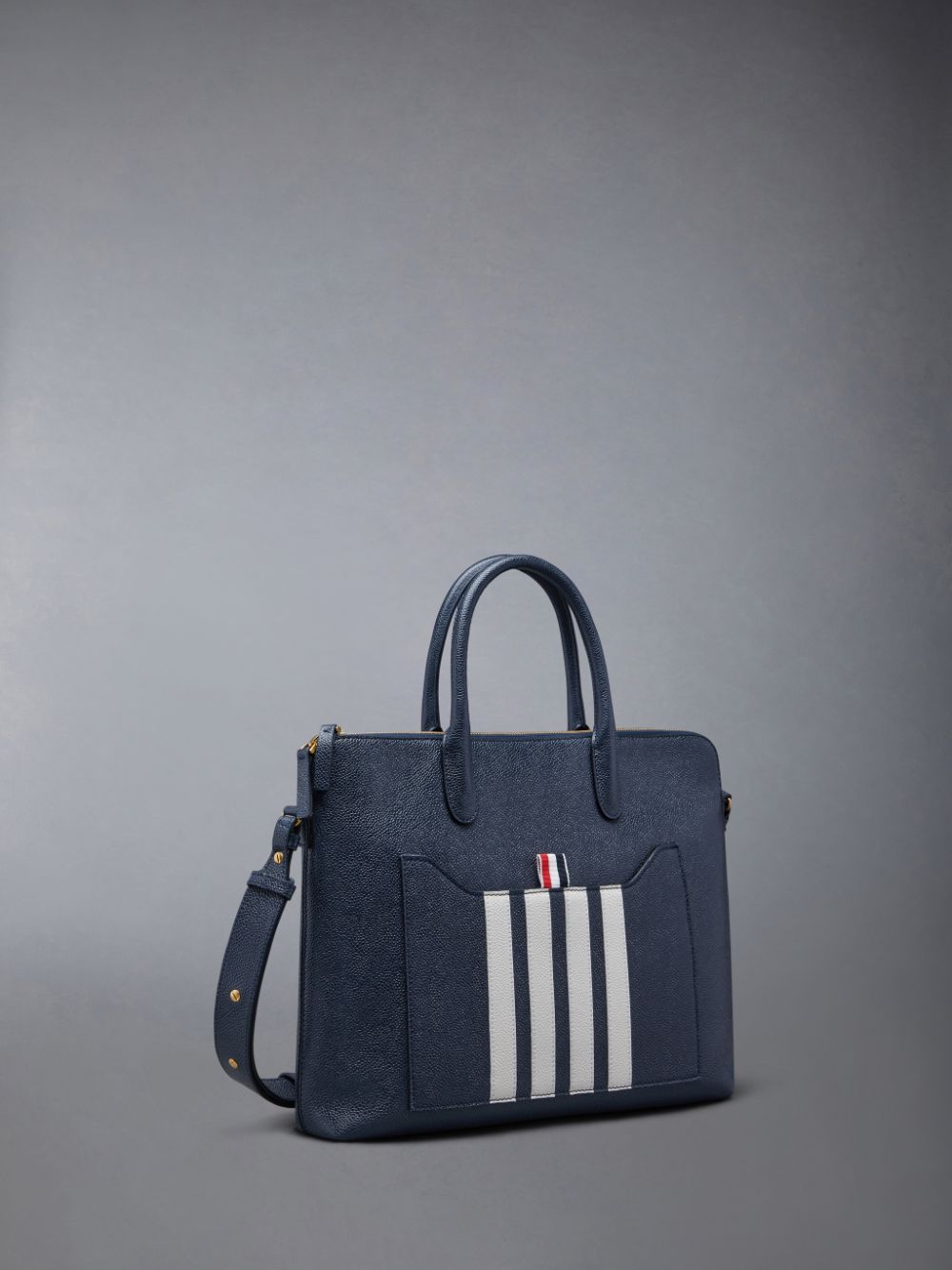Business Bags Thom Browne Pebble Grain 4-Bar Feminino Azuis | EOZ16X50766