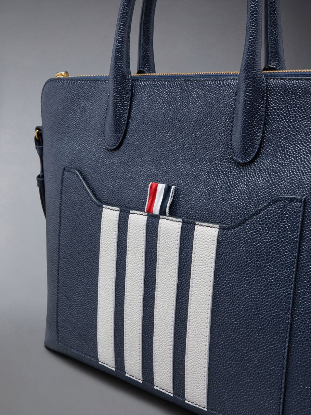 Business Bags Thom Browne Pebble Grain 4-Bar Feminino Azuis | EOZ16X50766