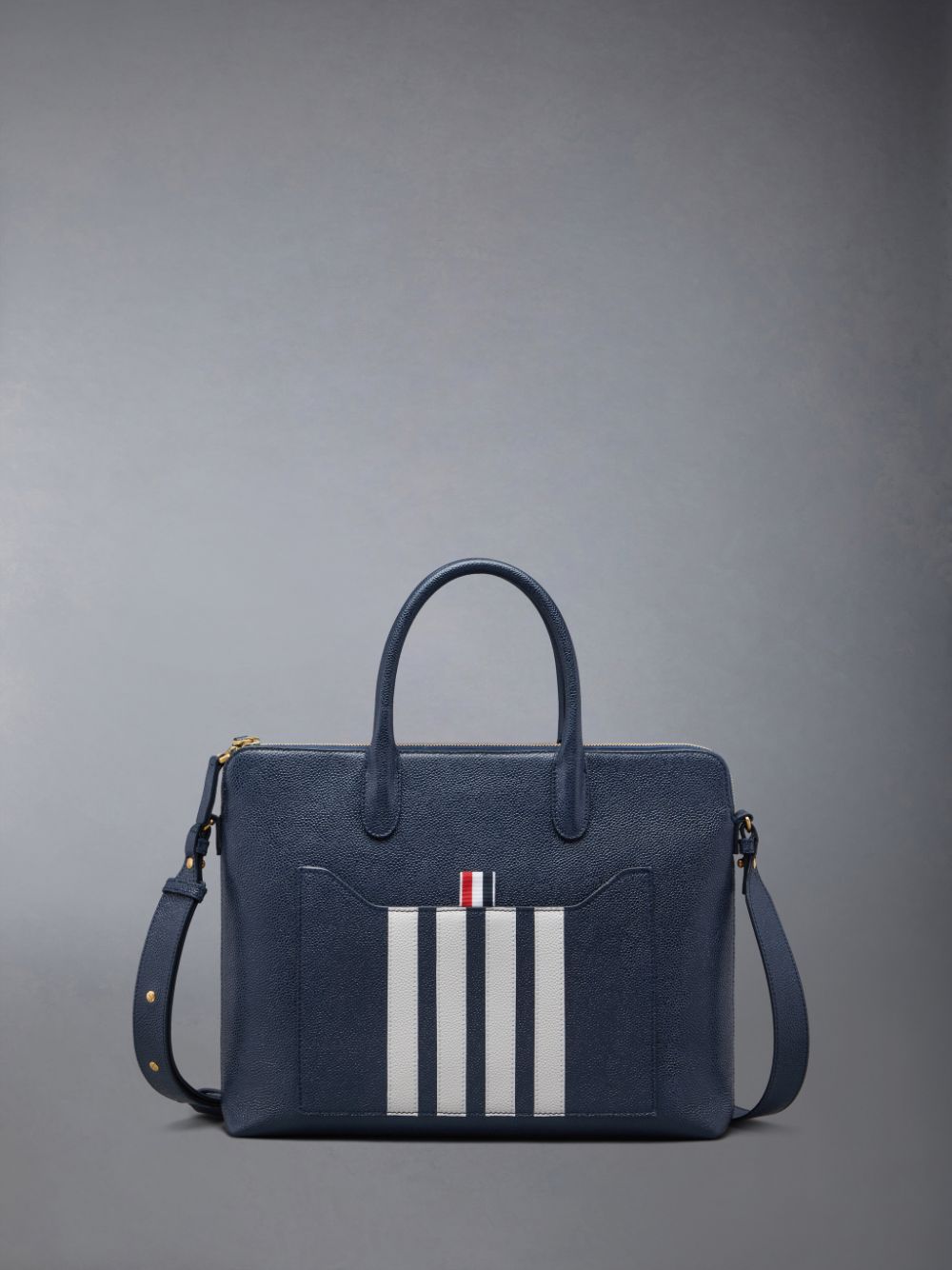Business Bags Thom Browne Pebble Grain 4-Bar Feminino Azuis | EOZ16X50766