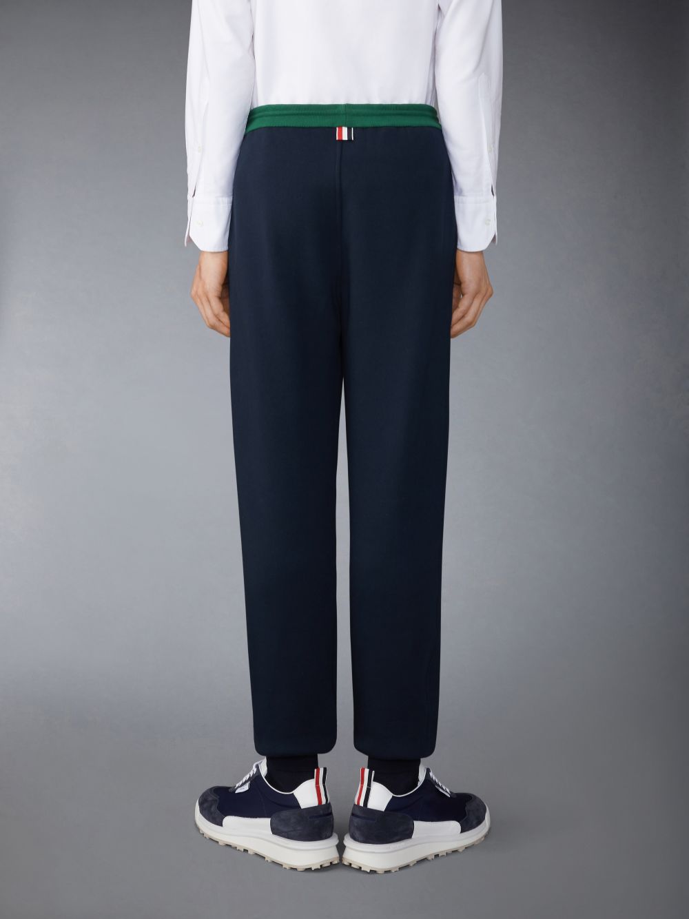 Calça Moletom Thom Browne Brushed Color Blocked Masculino Azuis | KZY95I40173