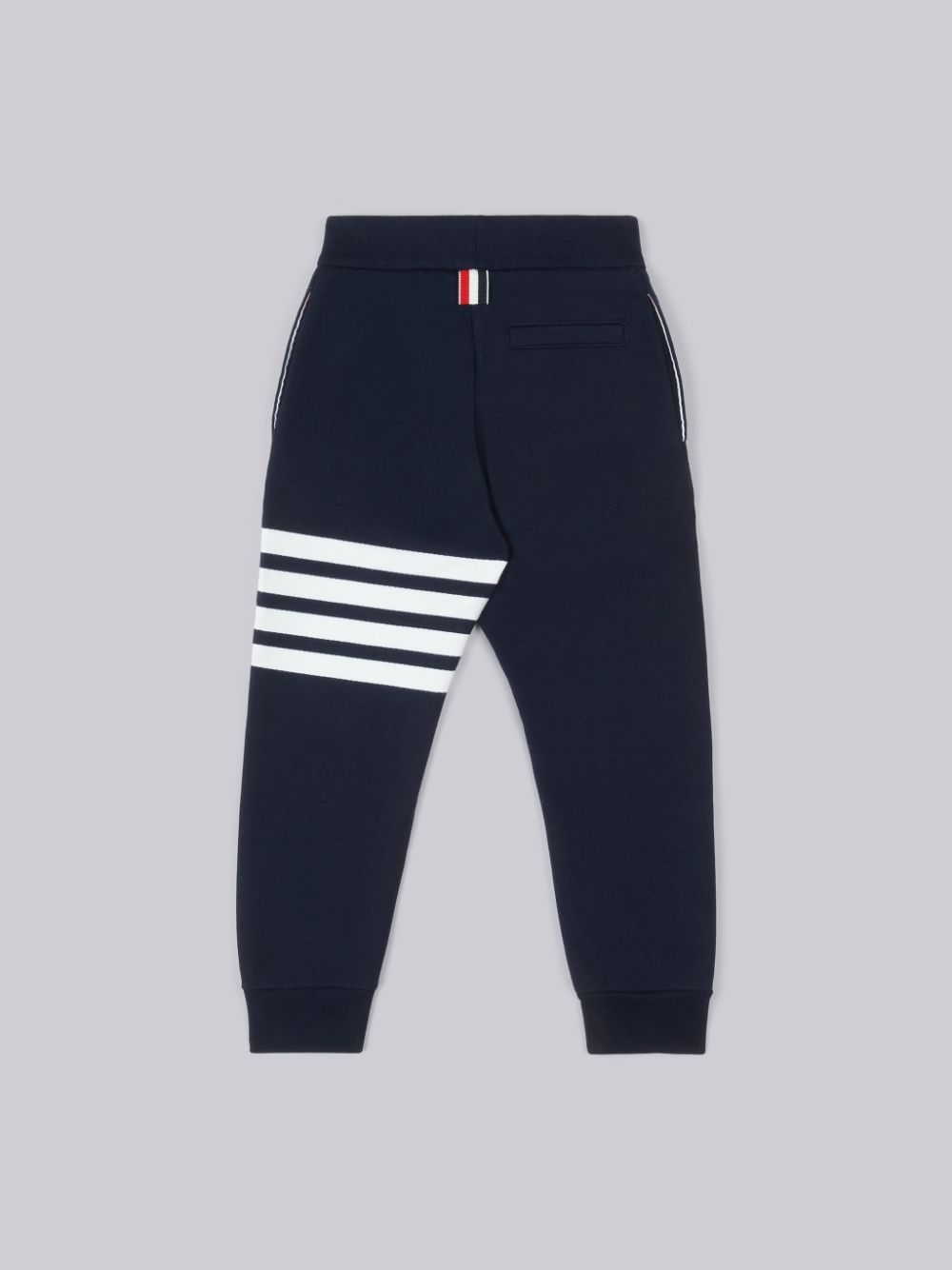 Calças Thom Browne 4-Bar Stripe cotton track Menino Azuis | TOE10A85093