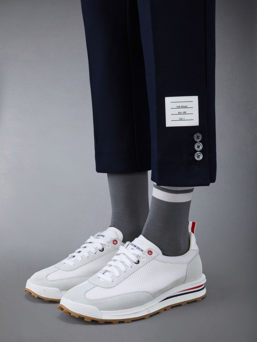 Calças Thom Browne Double Face Tech Twill Slim Masculino Azuis | CNT23B05293