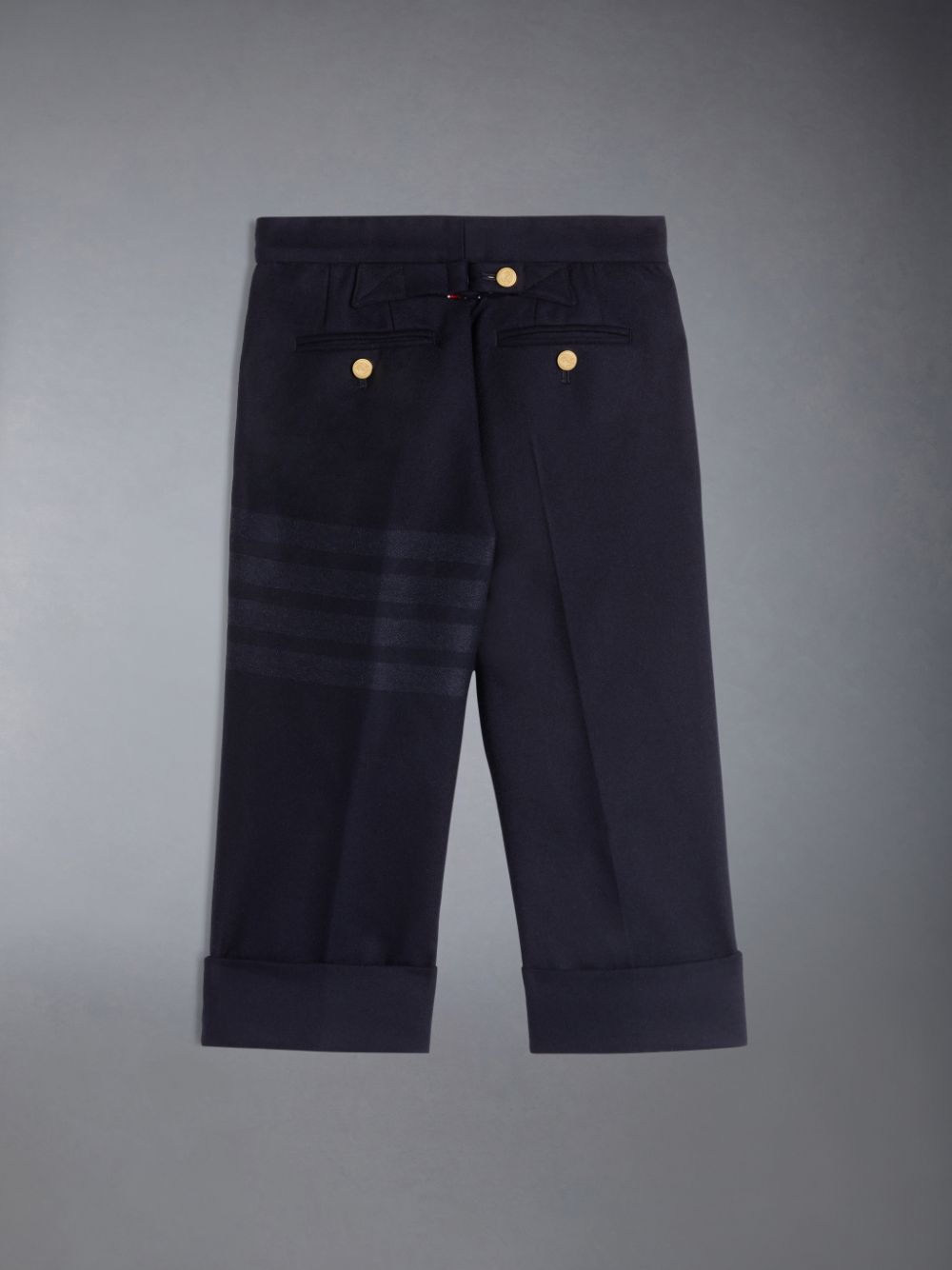 Calças Thom Browne Flannel 4-Bar Classic Menino Azuis | IXK99I43915