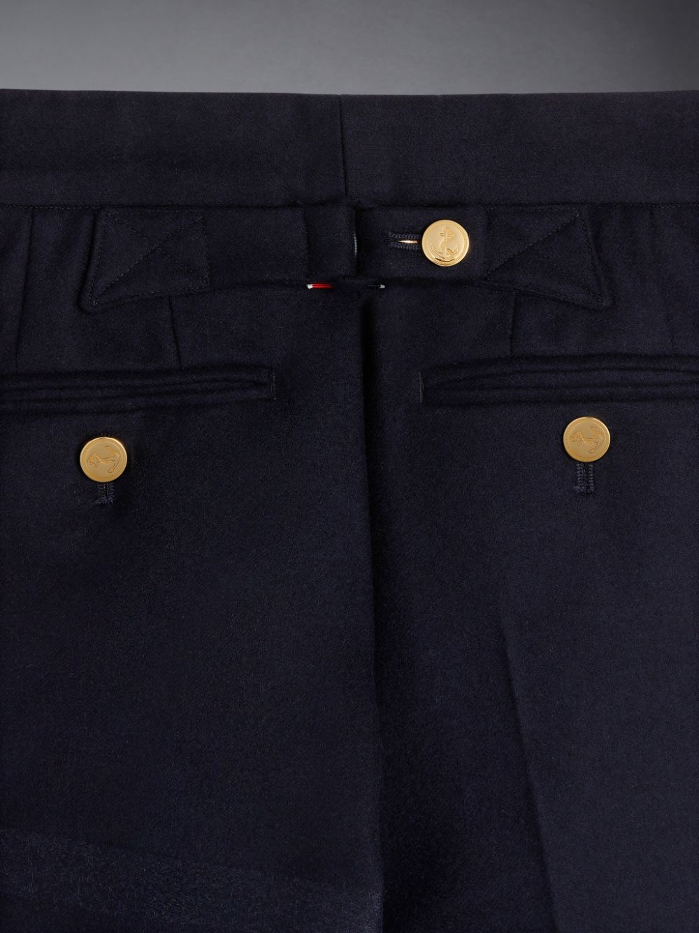 Calças Thom Browne Flannel 4-Bar Classic Menino Azuis | IXK99I43915