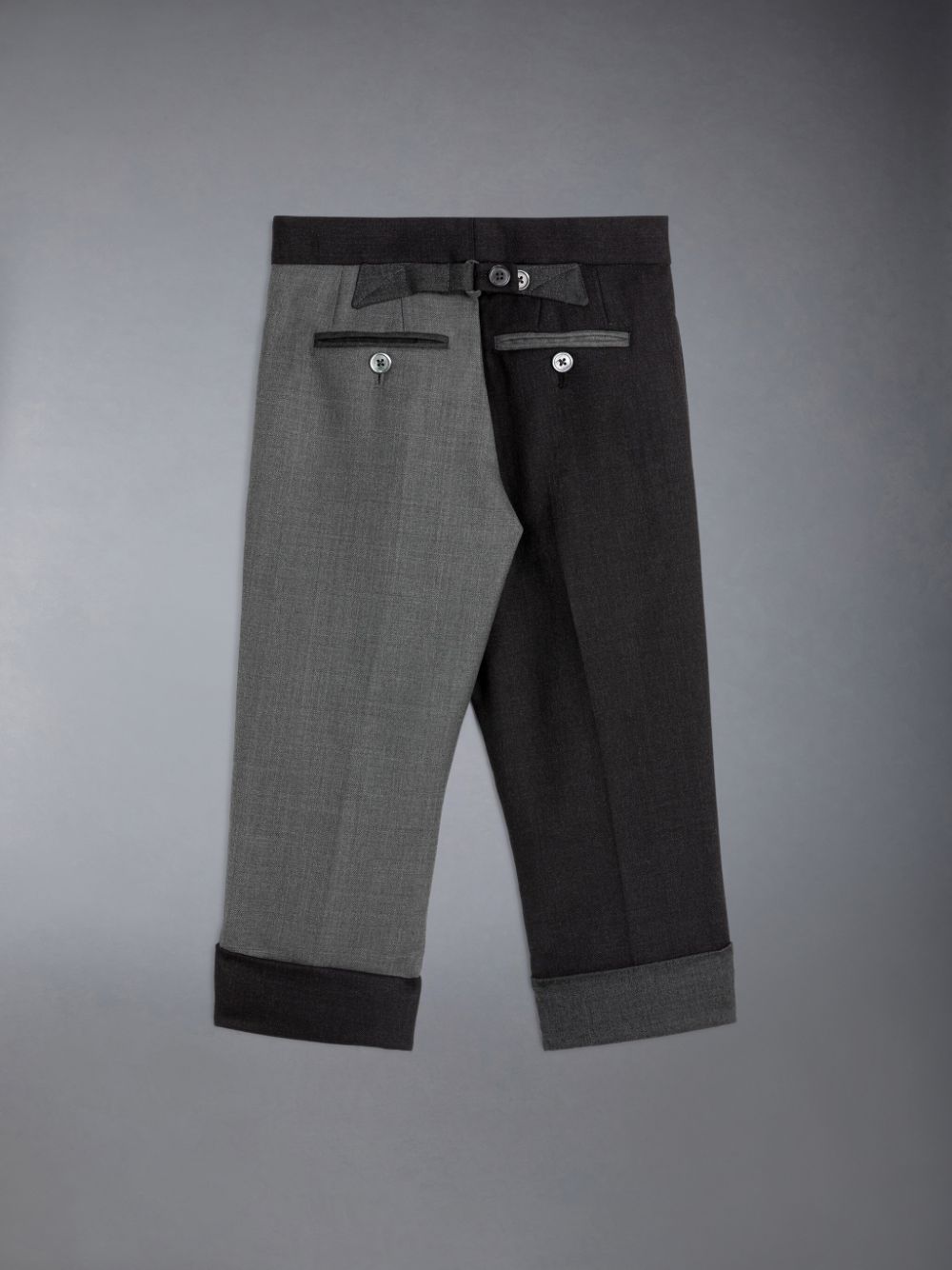 Calças Thom Browne Twill Classic Backstrap Menino Cinzentas | UGD58R10572