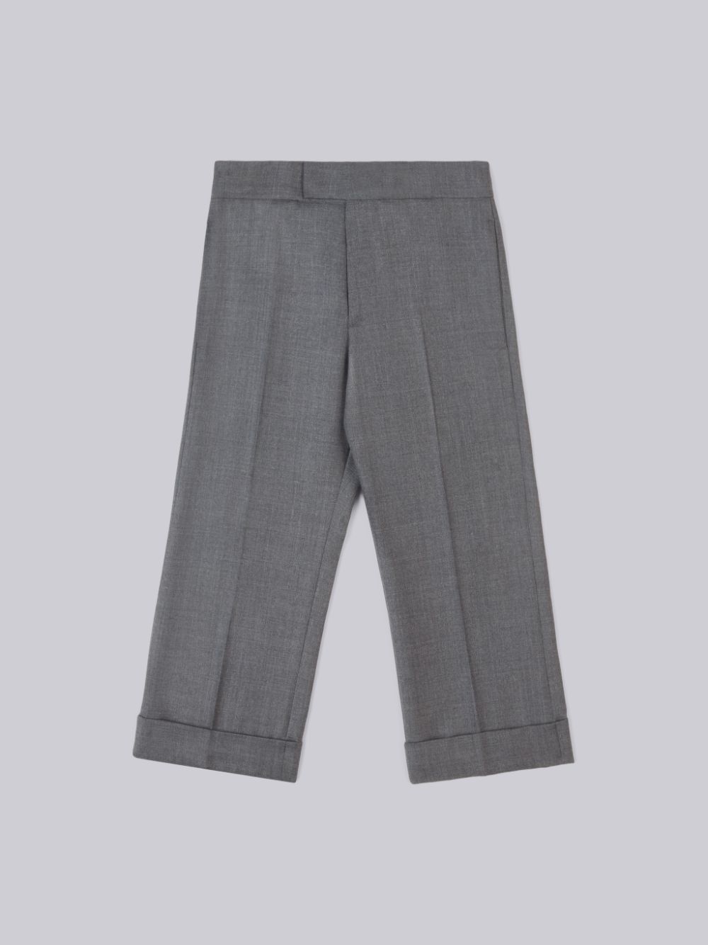 Calças Thom Browne Twill Wool Classic Menino Cinzentas | JSP71O12389