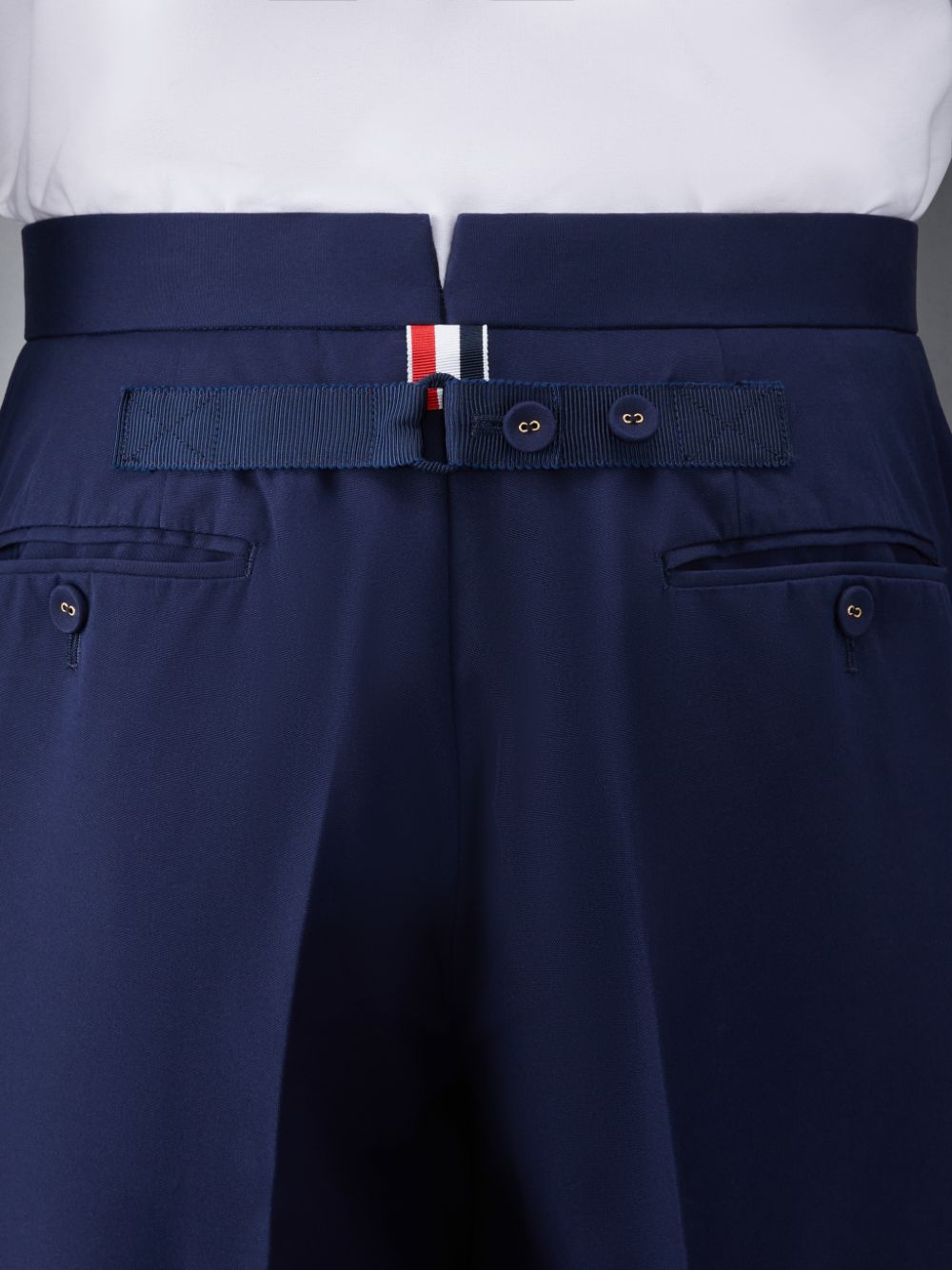 Calças Thom Browne Typewriter Cloth Classic Backstrap Masculino Azuis | EBW76B04872