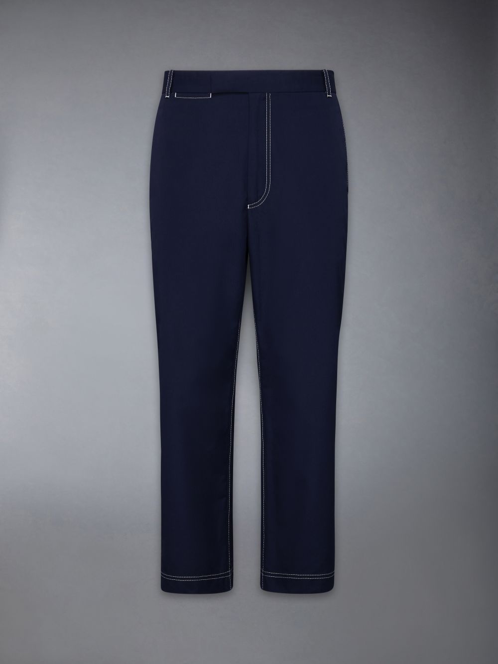 Calças Thom Browne Typewriter Unconstructed Straight Leg Masculino Azuis | DDI03H39474