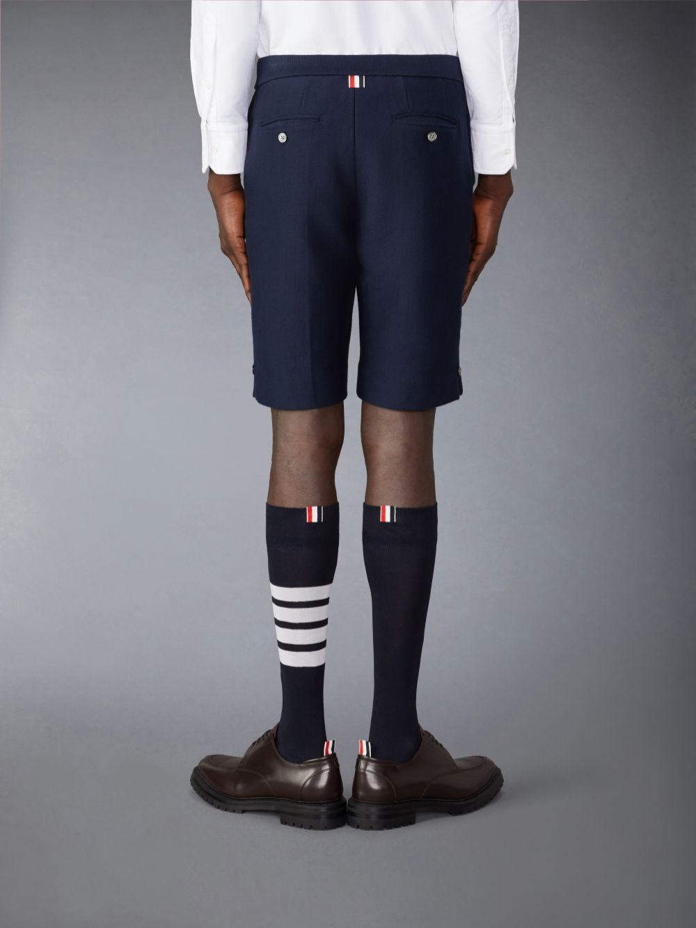 Calção Thom Browne Cotton Bermuda Masculino Azuis | BQI01B75353