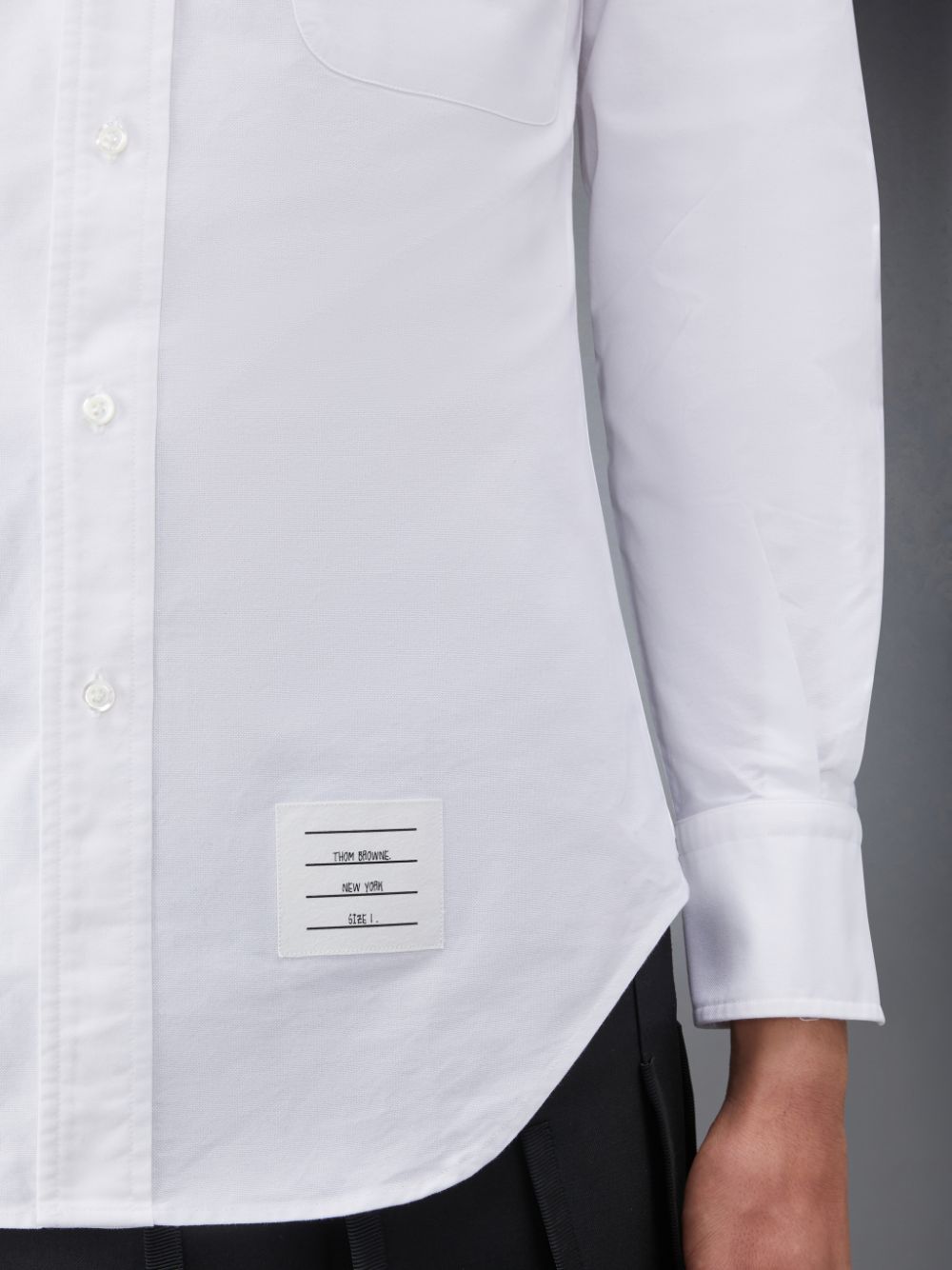 Camisas Thom Browne Oxford Armband Masculino Branco | VCN93F91549