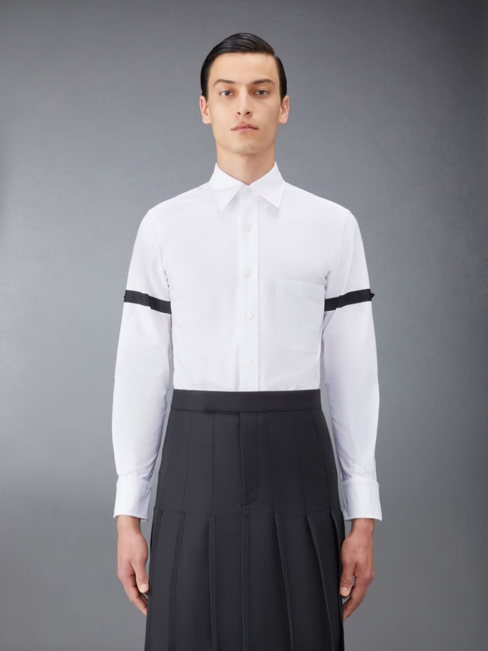Camisas Thom Browne Oxford Armband Masculino Branco | VCN93F91549