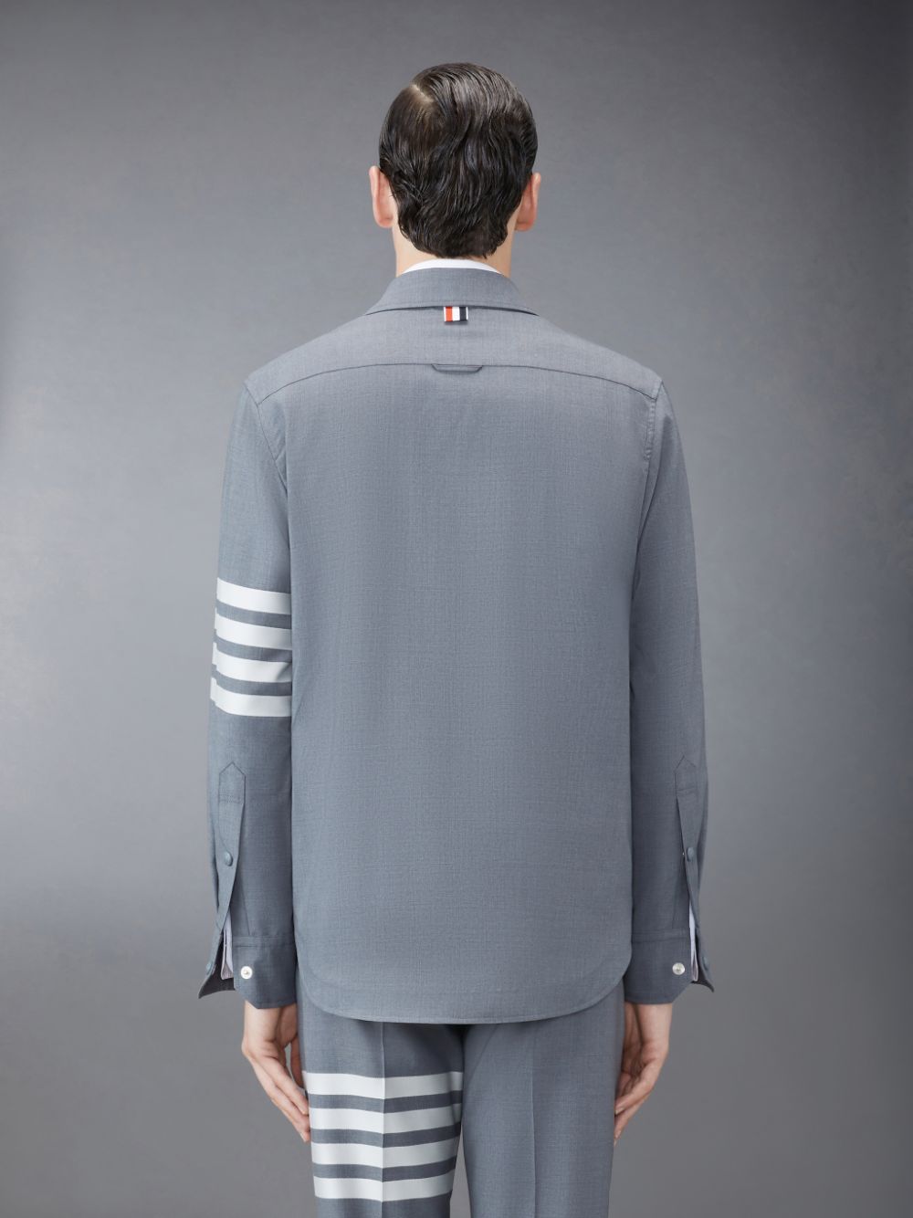 Camisas Thom Browne Plain Weave 4-Bar Jacket Masculino Cinzentas | BSZ52N66911