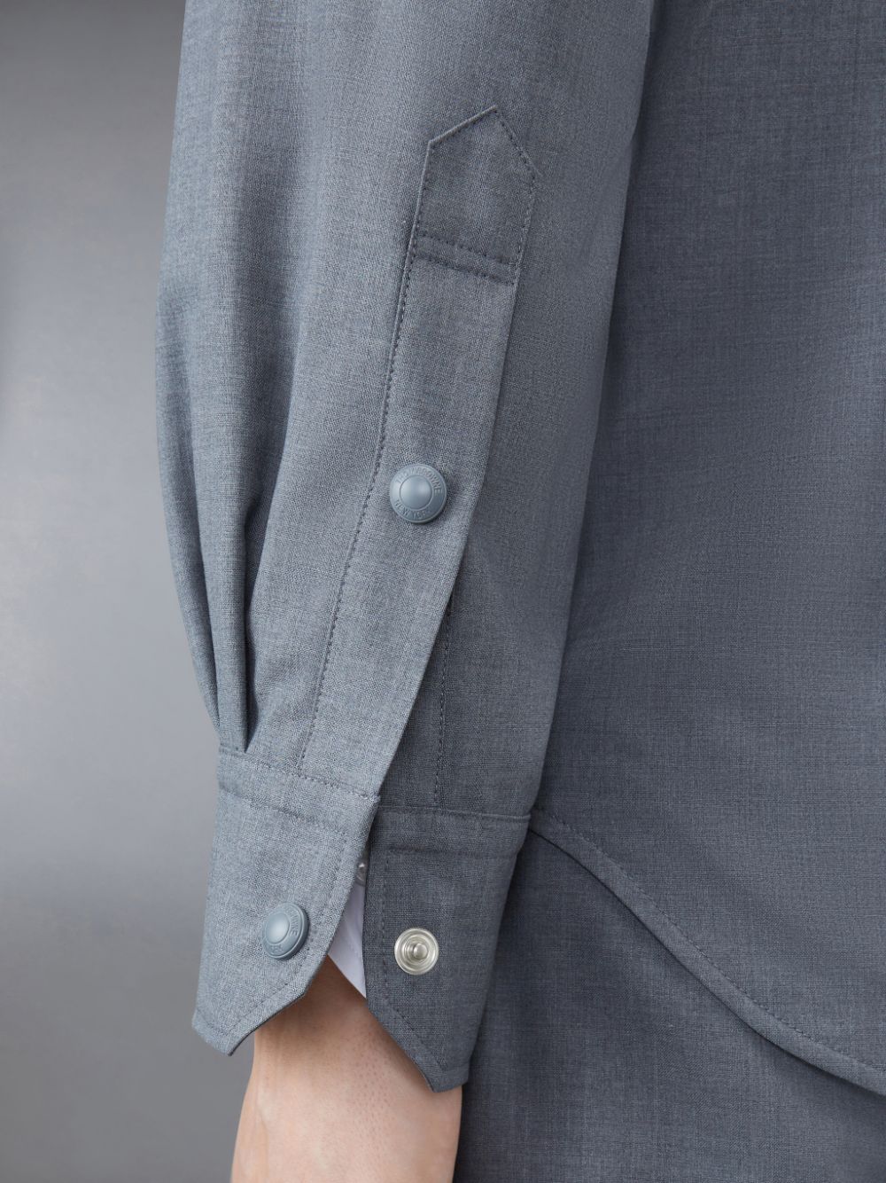 Camisas Thom Browne Plain Weave 4-Bar Jacket Masculino Cinzentas | BSZ52N66911