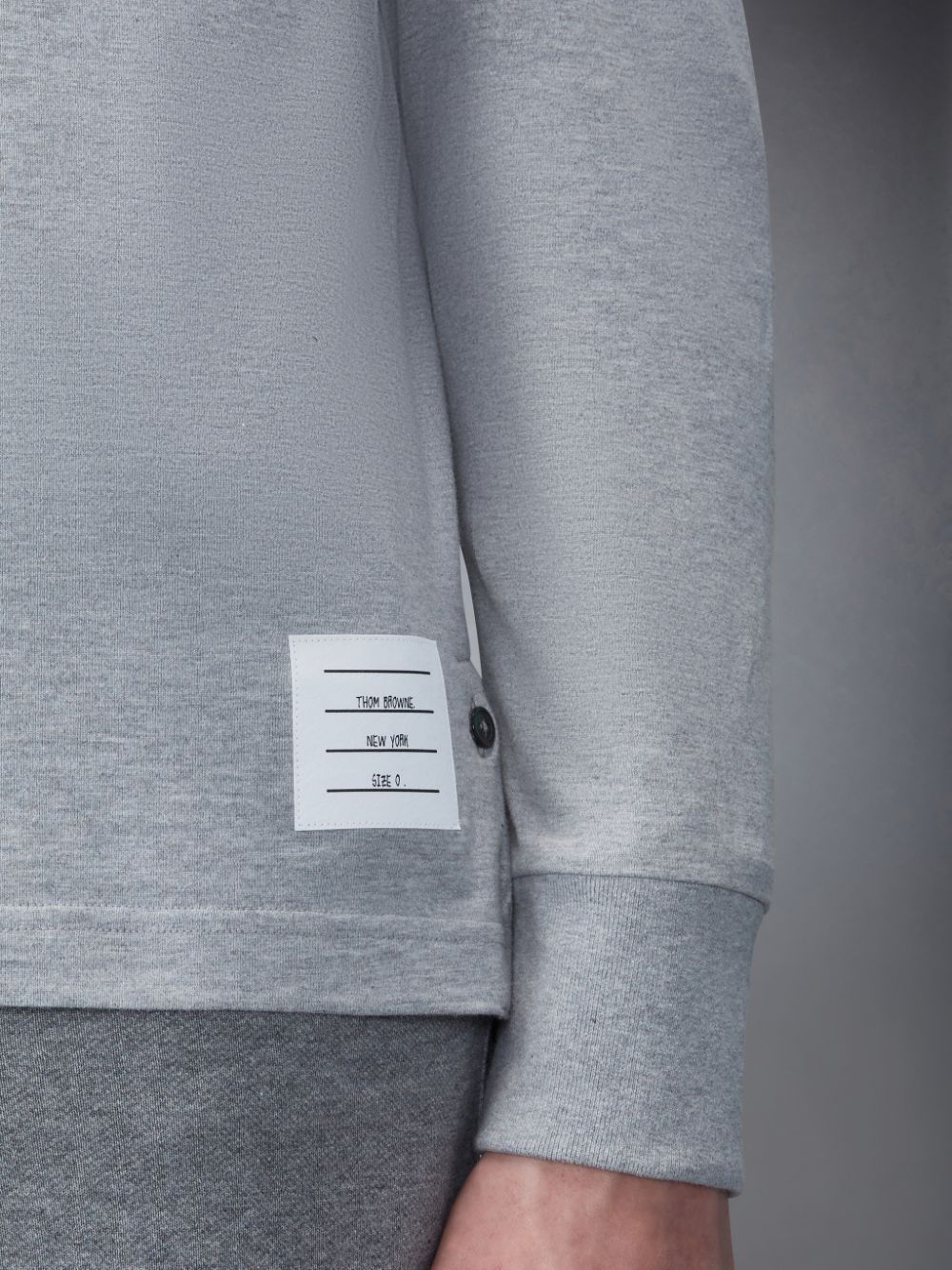 Camiseta Thom Browne Jersey 4-Bar Long Sleeve Rugby Masculino Cinzentas | NQP68K79166
