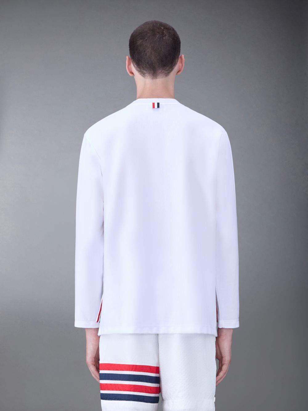 Camiseta Thom Browne Jersey Oversized Masculino Branco | NTV46Q97557