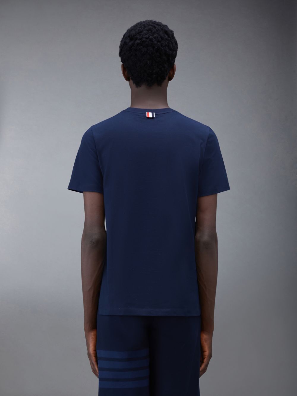 Camiseta Thom Browne Jersey Relaxed Side Slit Masculino Azuis | VBL71K94498