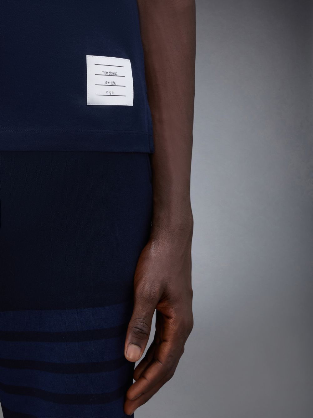 Camiseta Thom Browne Jersey Relaxed Side Slit Masculino Azuis | VBL71K94498