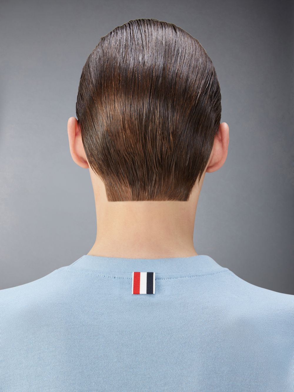 Camiseta Thom Browne Light Weight Cotton Stripe Masculino Azuis | TYW36E92357