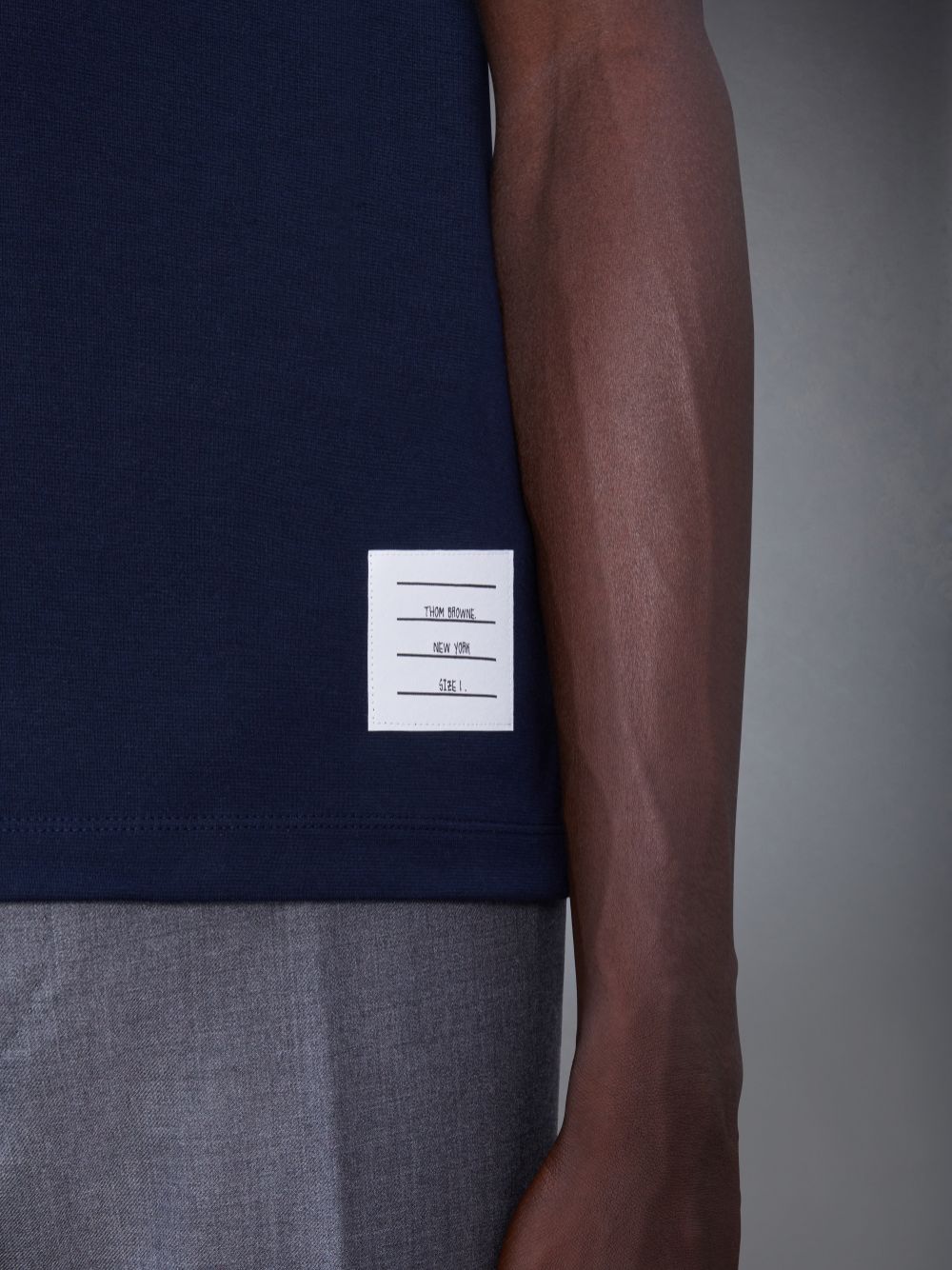 Camiseta Thom Browne Oversized Short Sleeve Pocket Masculino Azuis | WMU89X24306