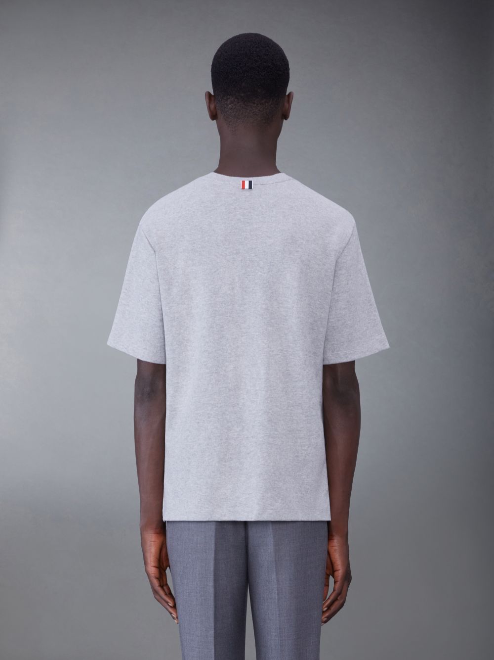 Camiseta Thom Browne Oversized Short Sleeve Pocket Masculino Cinzentas | TLP91O93873