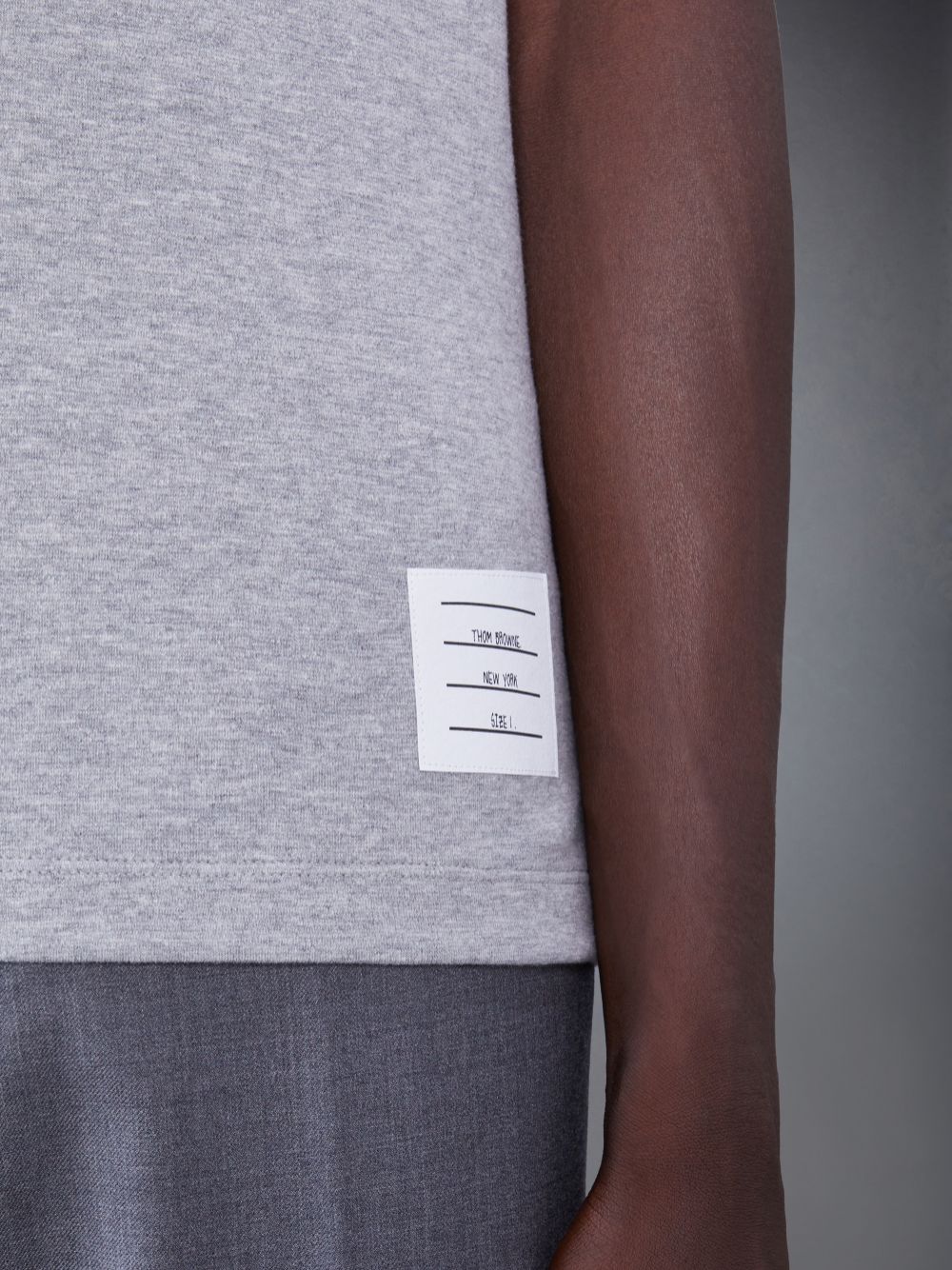 Camiseta Thom Browne Oversized Short Sleeve Pocket Masculino Cinzentas | TLP91O93873