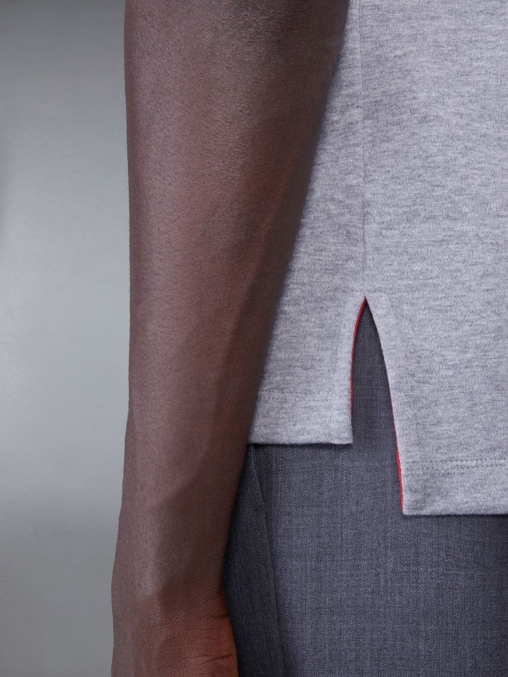 Camiseta Thom Browne Oversized Short Sleeve Pocket Masculino Cinzentas | TLP91O93873