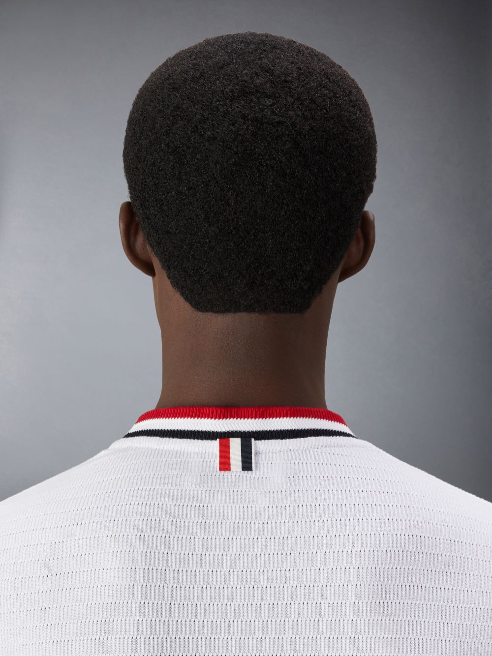 Camiseta Thom Browne Pointelle Cotton Masculino Branco | CLR22C37385