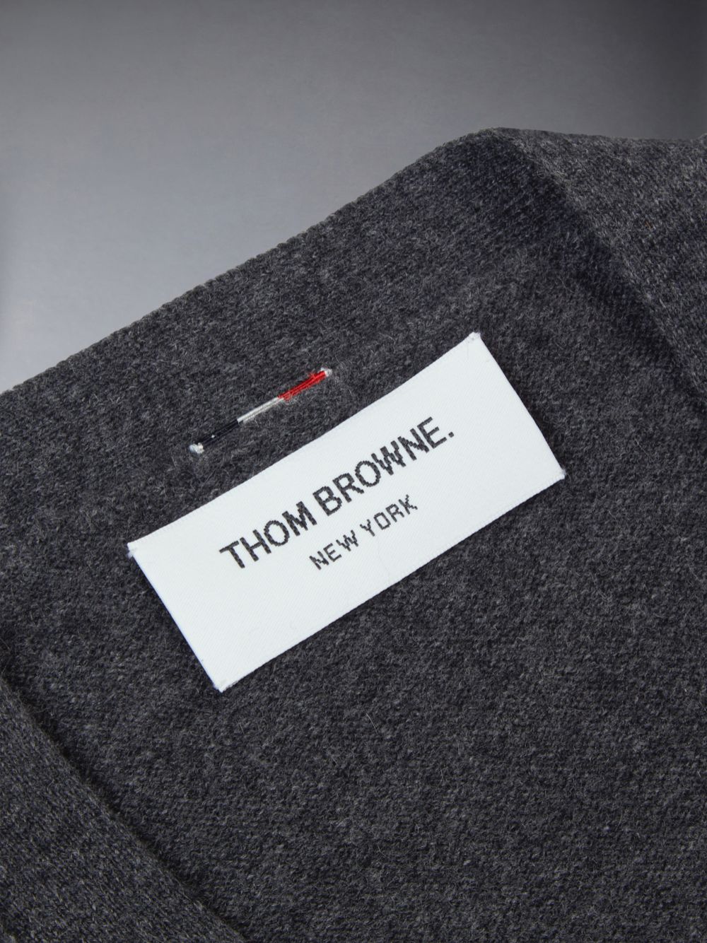 Cardigan Thom Browne Cashmere 4-Bar V-neck Menina Cinzentas | JQH05L70513