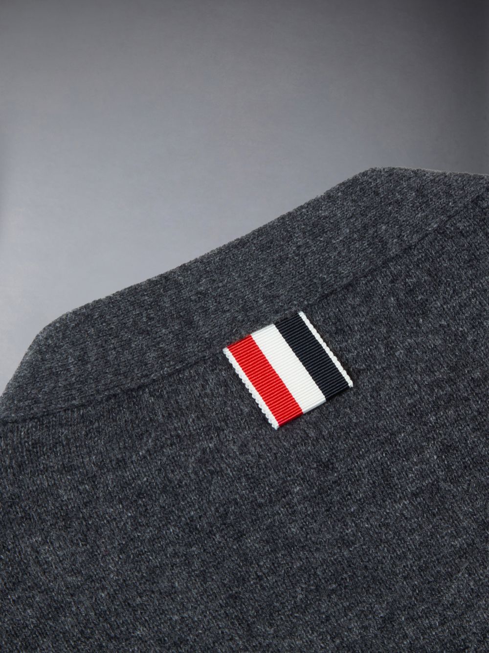 Cardigan Thom Browne Cashmere 4-Bar V-neck Menina Cinzentas | JQH05L70513
