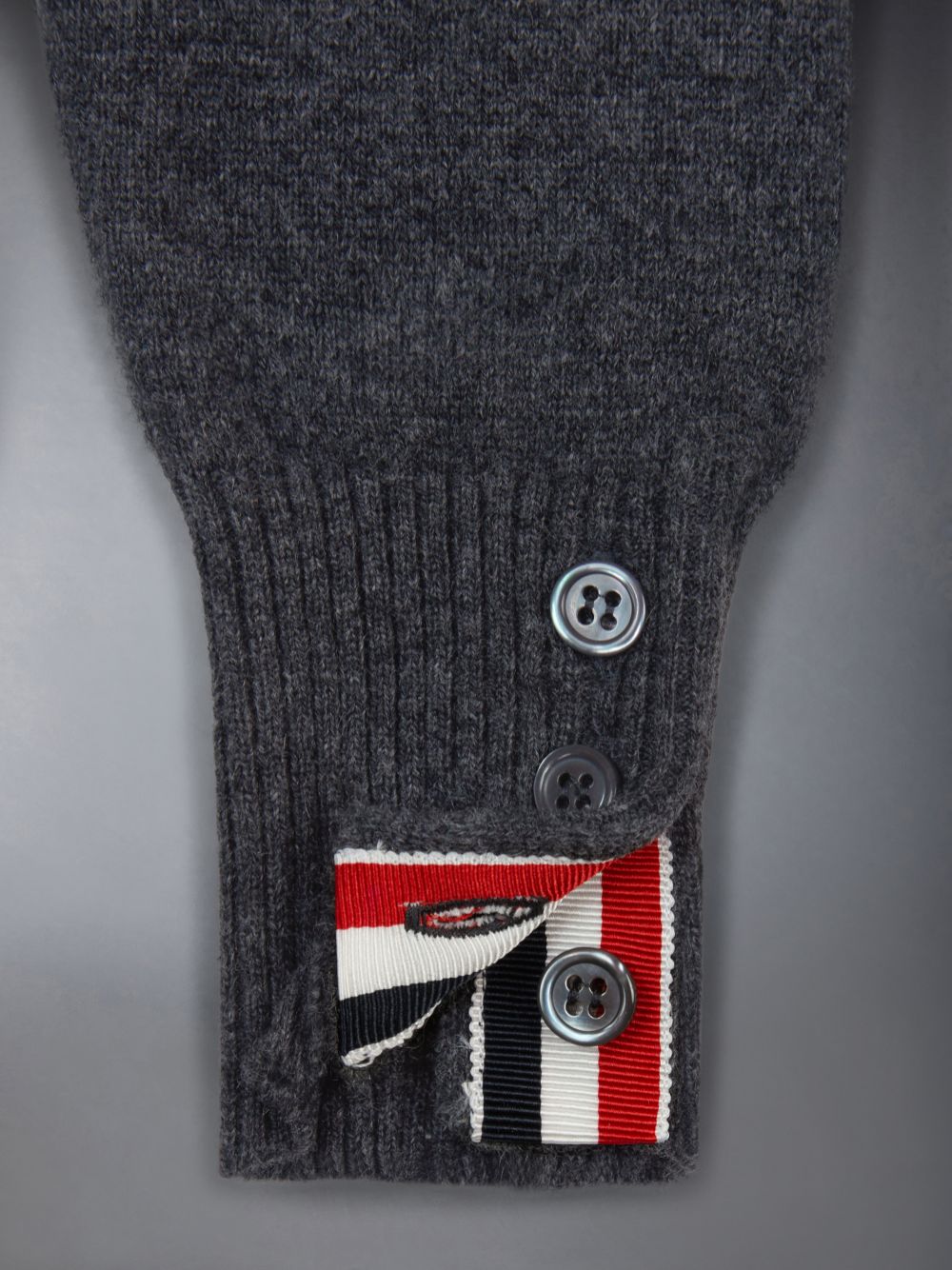 Cardigan Thom Browne Cashmere 4-Bar V-neck Menina Cinzentas | JQH05L70513