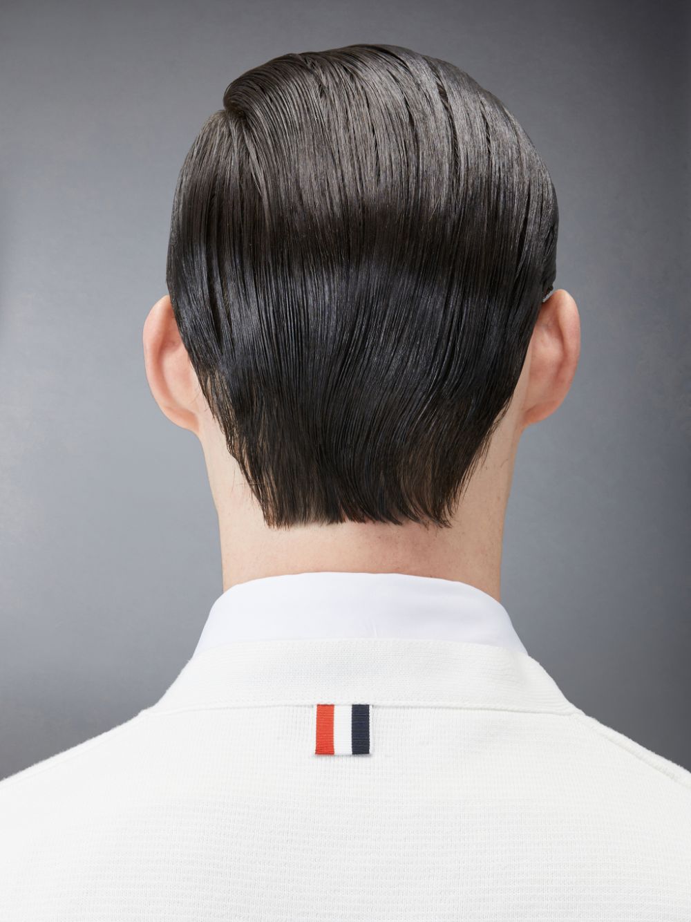 Cardigan Thom Browne Cotton Milano V-Neck Masculino Branco | TZT60A14157