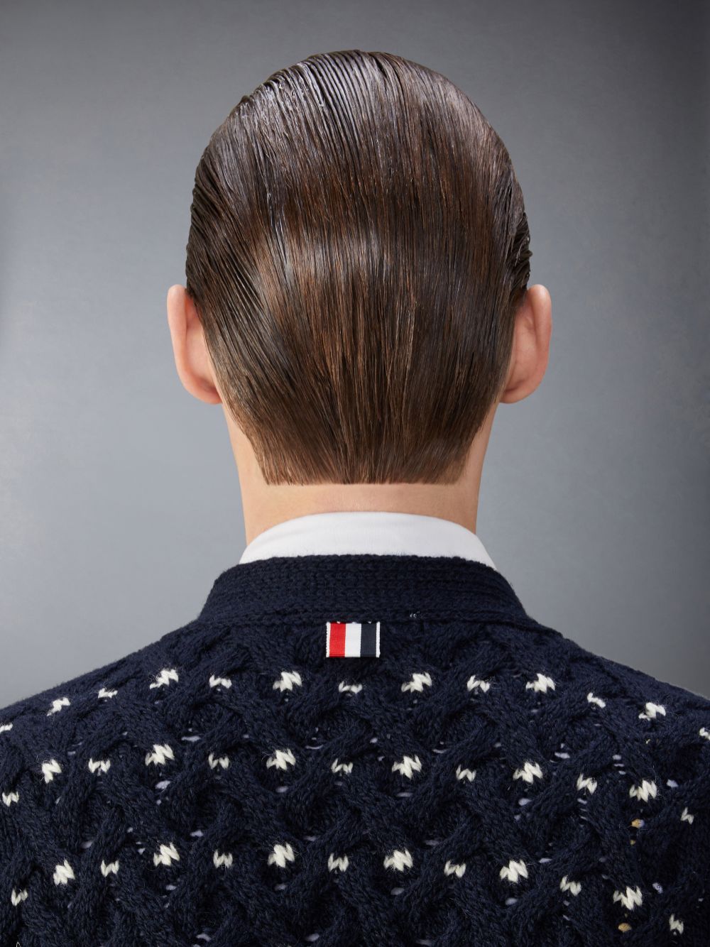 Cardigan Thom Browne Donegal Cable Classic Masculino Azuis | MVU76J10137