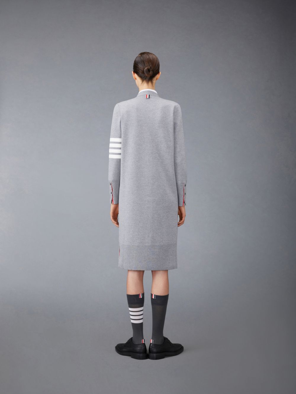 Cardigan Thom Browne Wool Long V-Neck Feminino Cinzentas | TCJ13Y52811