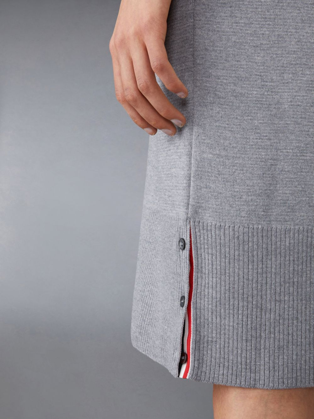 Cardigan Thom Browne Wool Long V-Neck Feminino Cinzentas | TCJ13Y52811