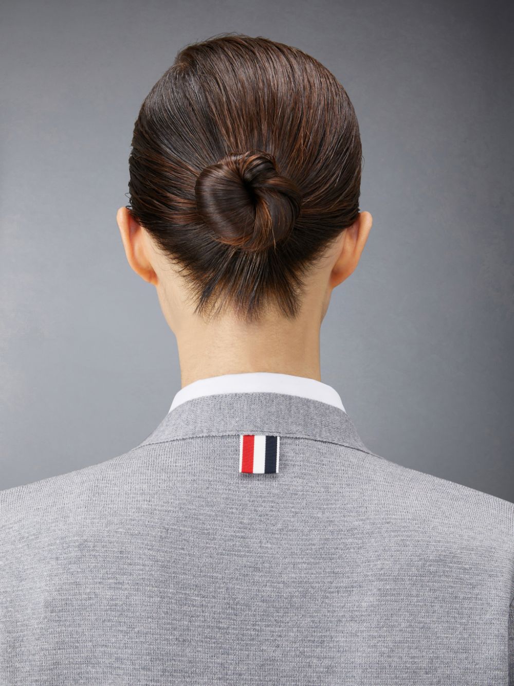 Cardigan Thom Browne Wool Long V-Neck Feminino Cinzentas | TCJ13Y52811