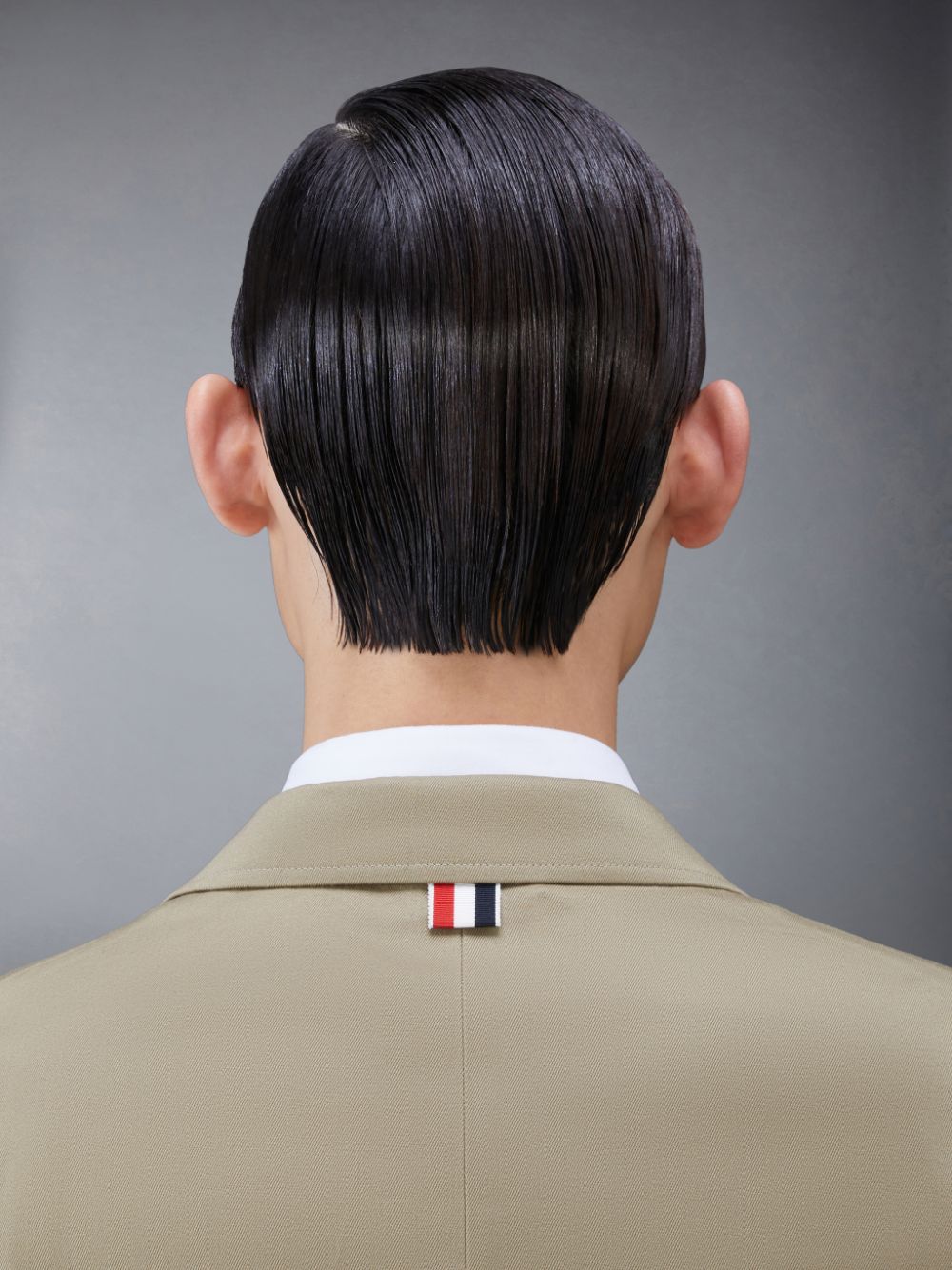 Casacos Thom Browne Cotton Twill 4-Bar Unconstructed Classic Sport Masculino Bege | REC64E41756