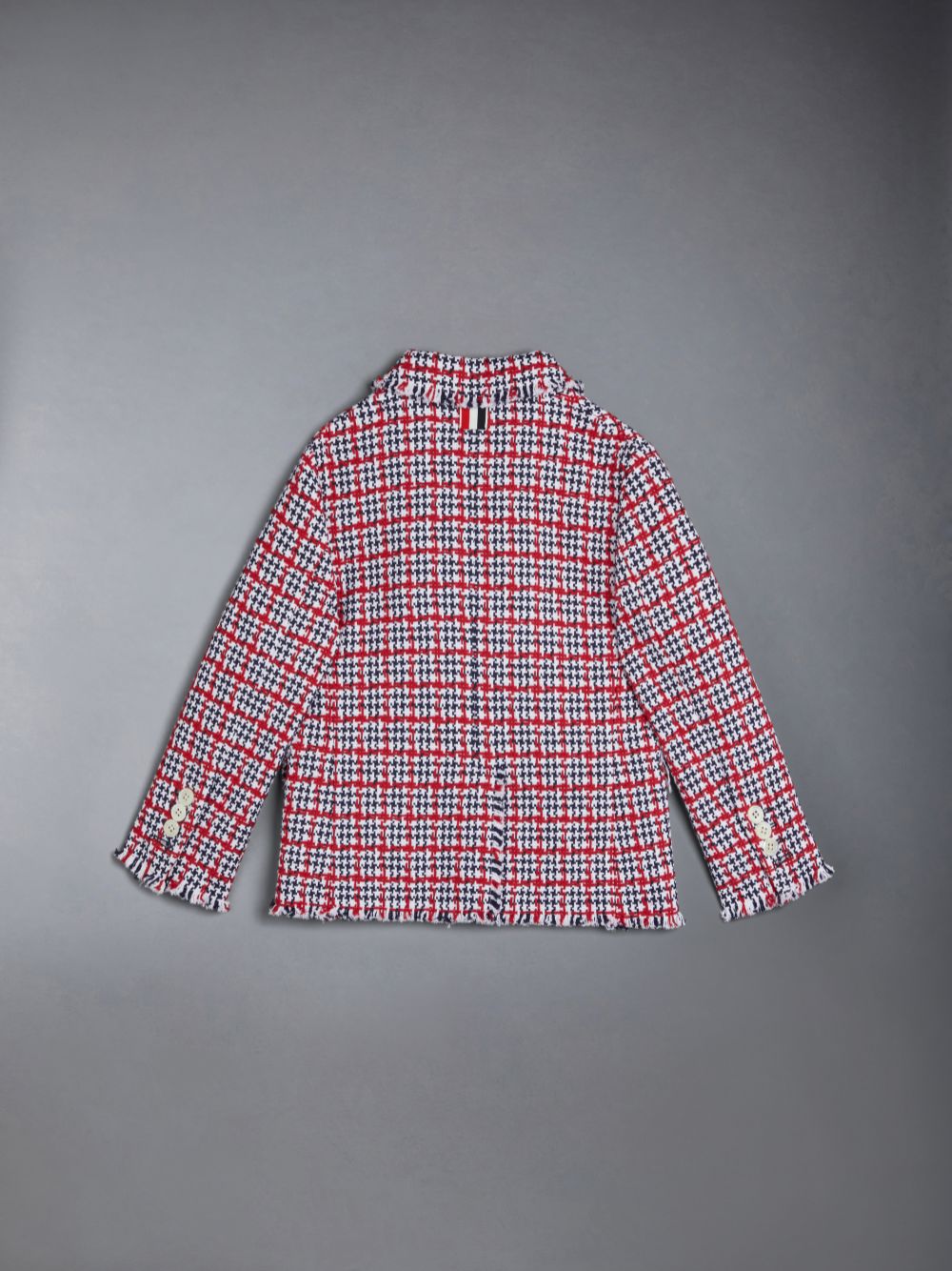 Casacos Thom Browne Summer Tweed Fray Sport Menina Branco | PAI68H71111