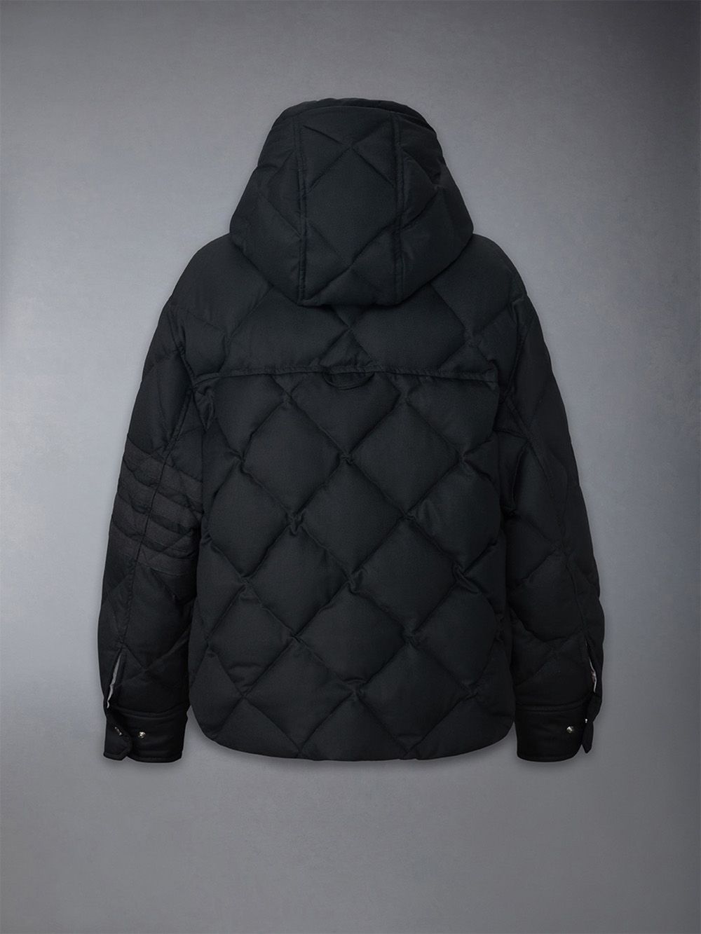 Casacos Thom Browne Super 120's Twill Down 4-bar Hooded Feminino Pretas | UYF85C54727