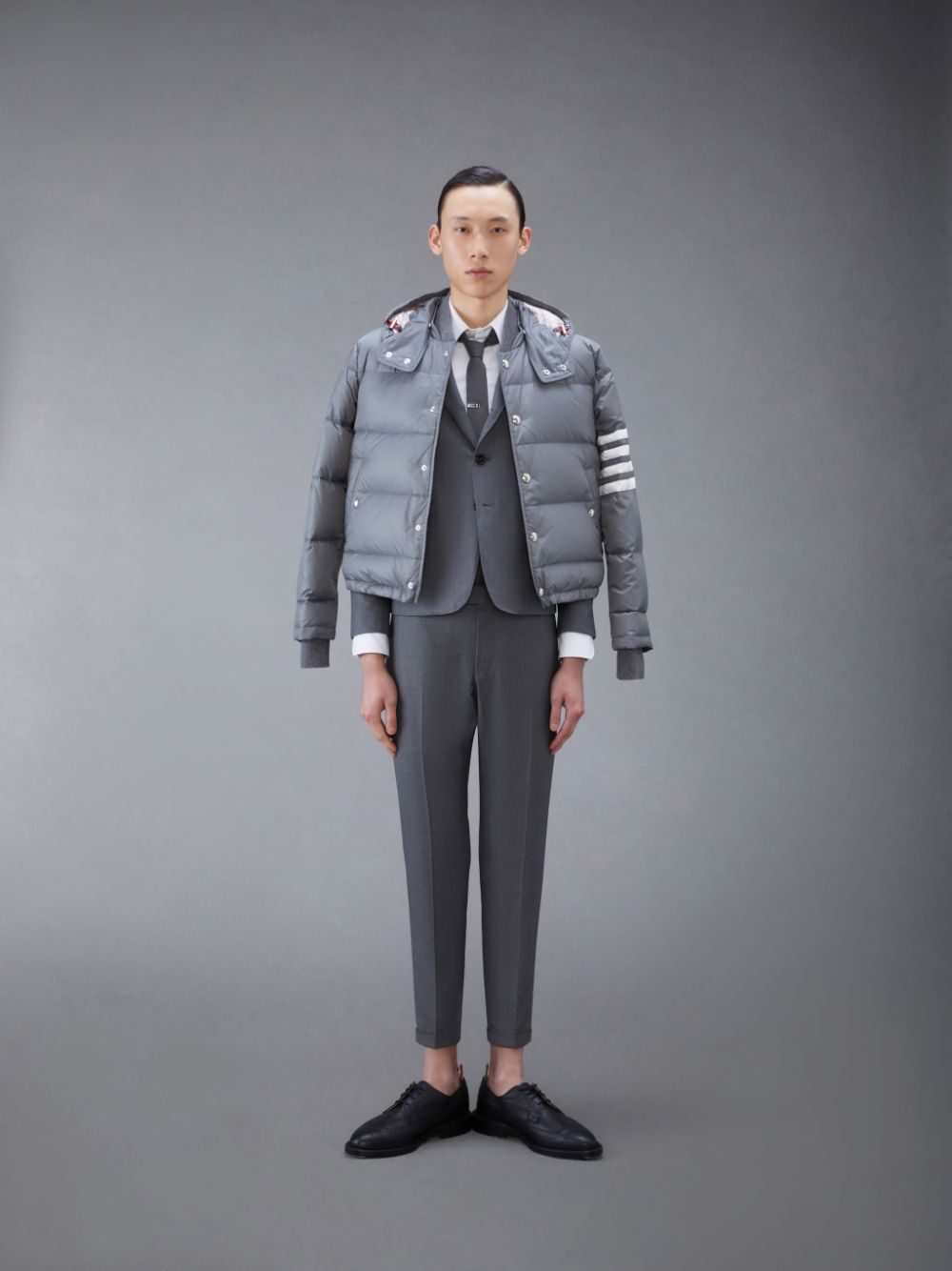 Casacos Thom Browne Twill High Armhole Sport Masculino Cinzentas | TJD49N39414