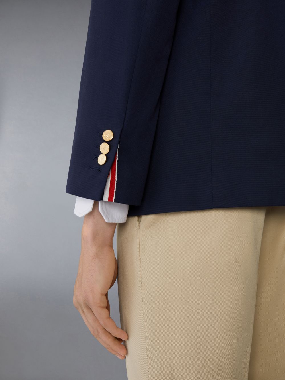 Casacos Thom Browne Typewriter Cloth Grosgrain Placket Sport Masculino Azuis | HEQ95B35558