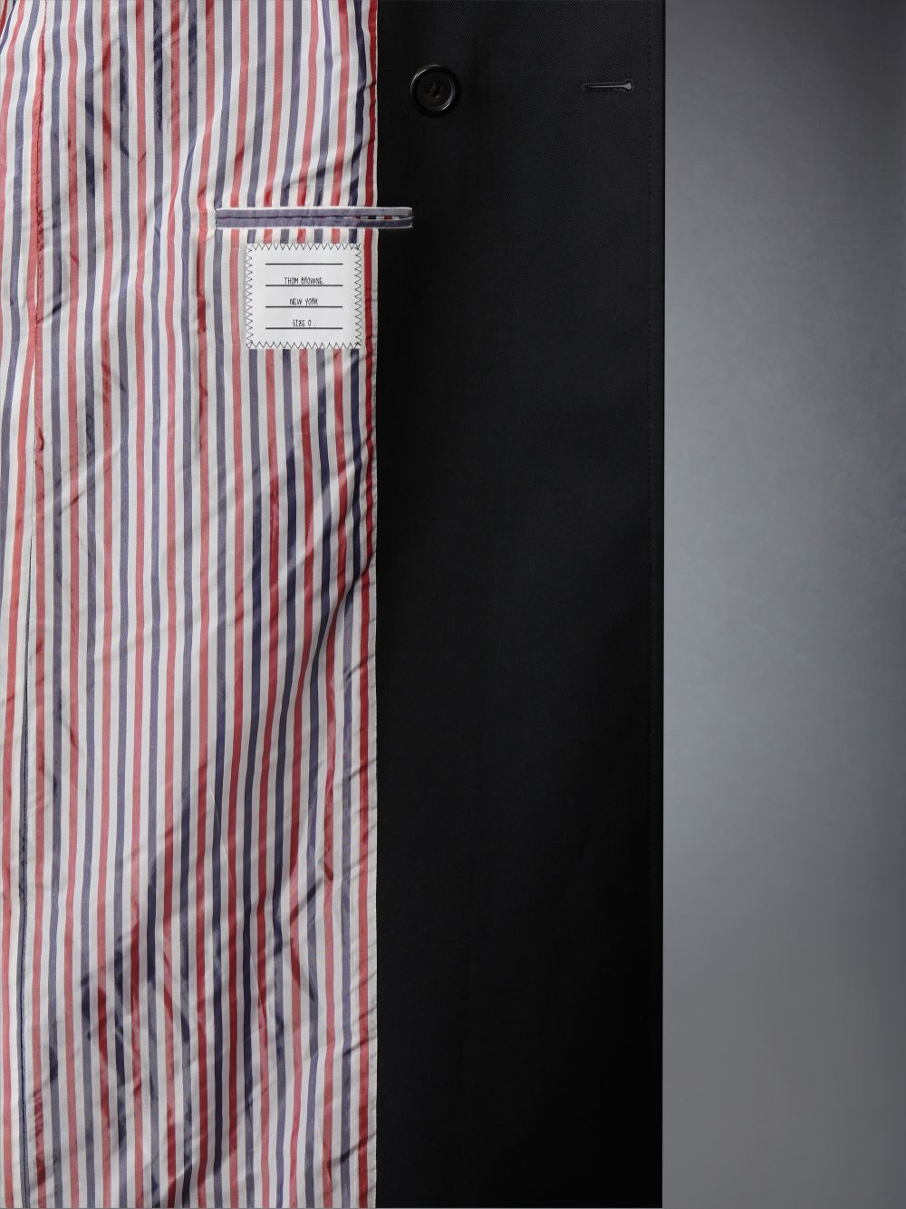 Casacos Thom Browne Waterproof Cotton Twill Elongated Trench Masculino Pretas | DVX14Y53558