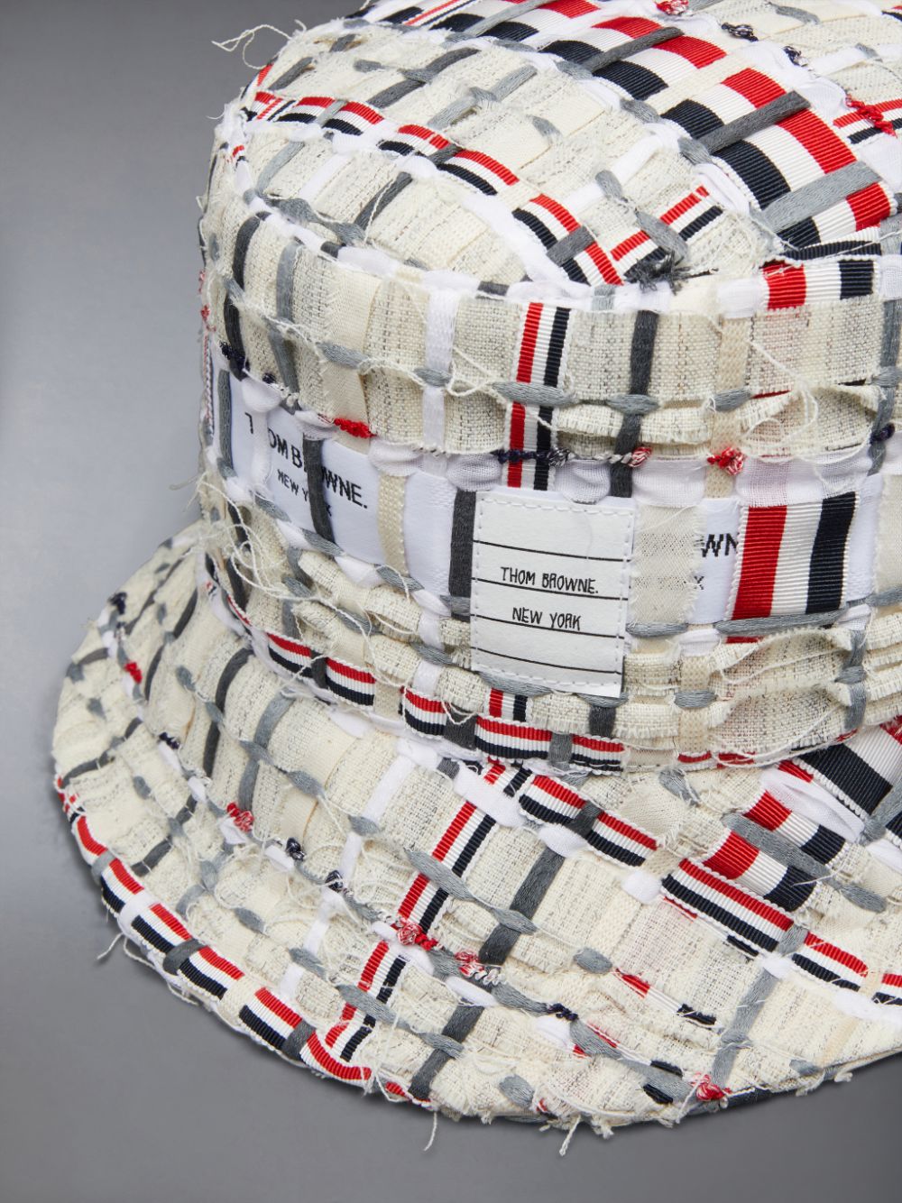 Chapéu De Balde Thom Browne Deconstructed Tweed Masculino Laranja | AQT69R54931