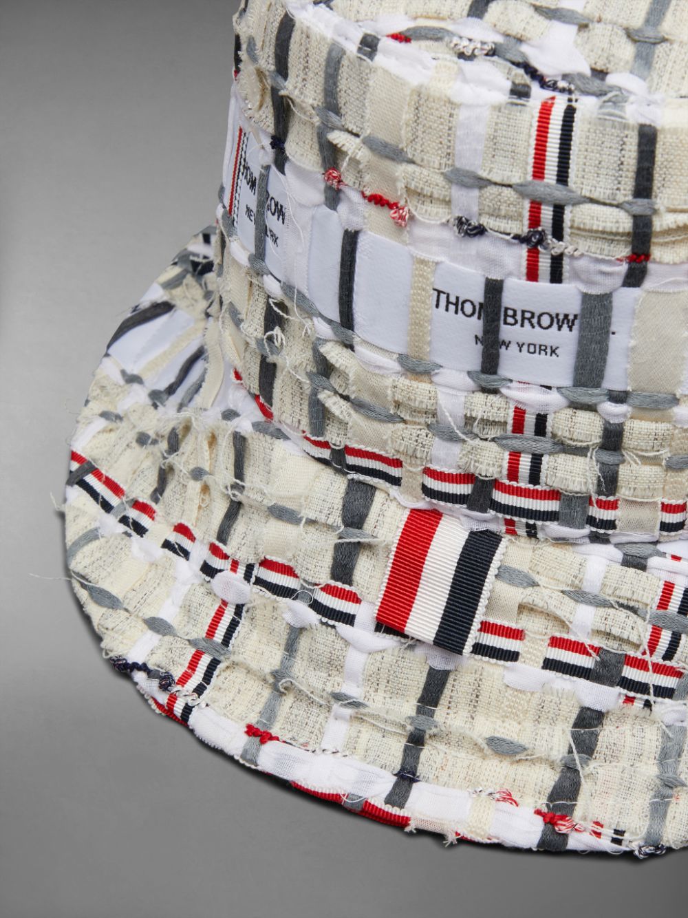 Chapéu De Balde Thom Browne Deconstructed Tweed Masculino Laranja | AQT69R54931