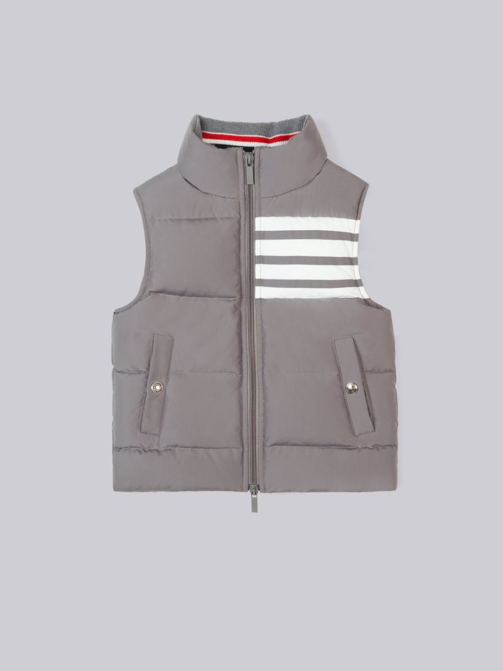 Colete Thom Browne Medium Ripstop Downfilled Sleeveless 4-Bar Menino Cinzentas | HEB36P90343