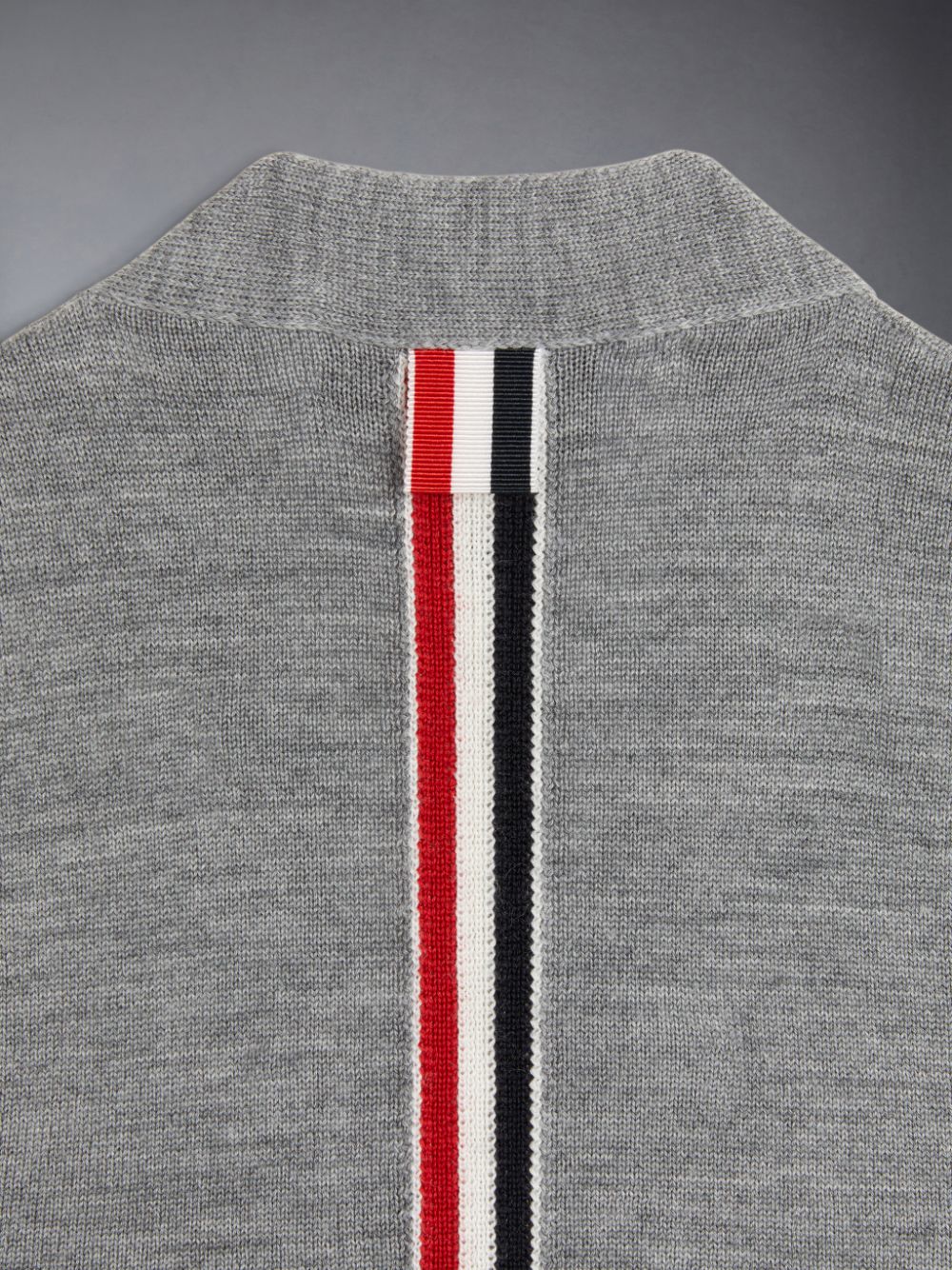 Colete Thom Browne Wool Stripe V-neck Cardigan Menino Cinzentas | RVB36N31879