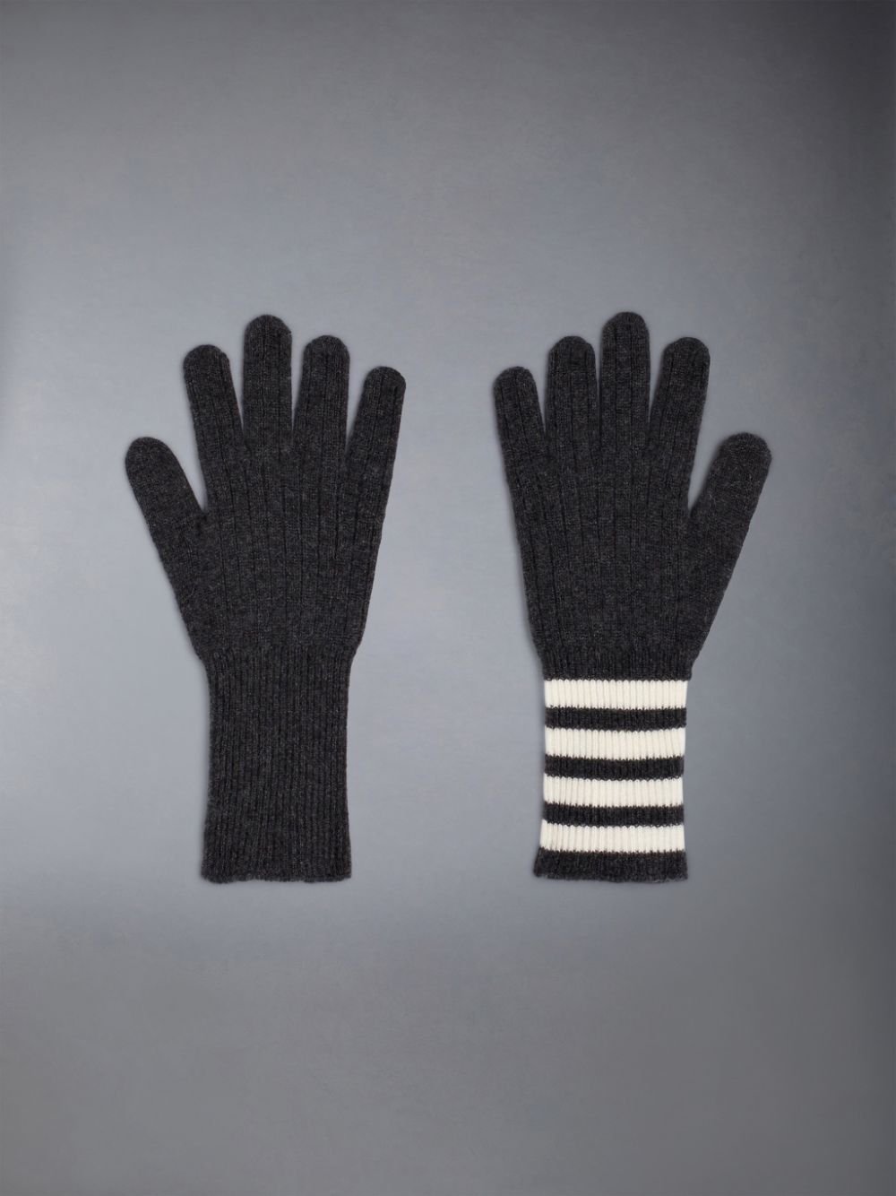 Luvas Thom Browne 4-Bar Cashmere Masculino Cinzentas | CTH46Q57317